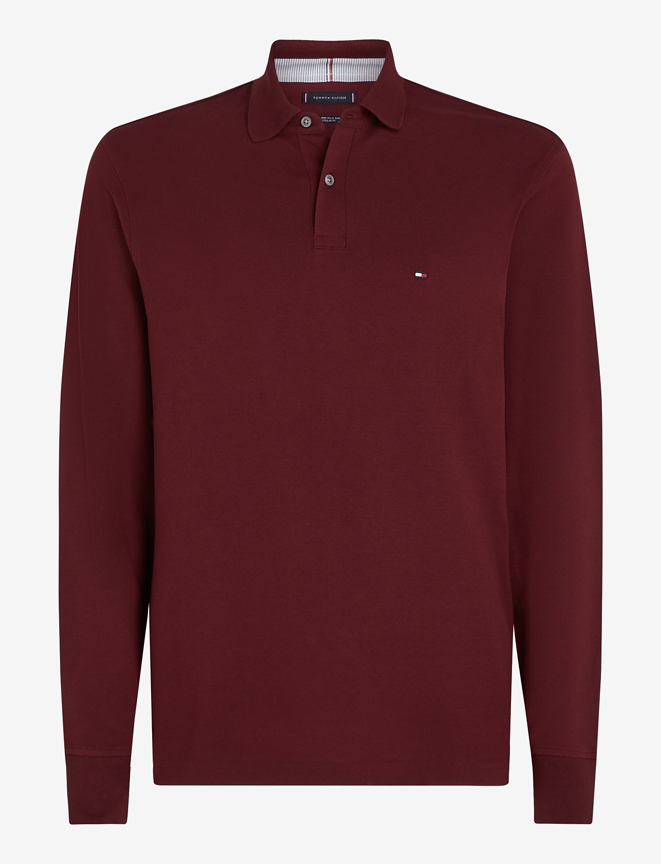 Tommy Hilfiger - 1985 REGULAR LS POLO - langærmede poloer - deep rouge - 1
