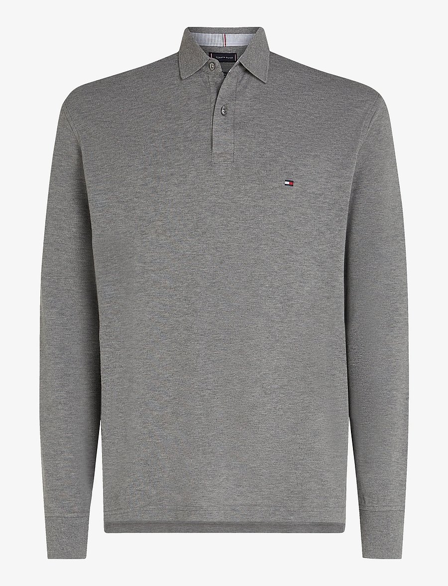 Tommy Hilfiger - 1985 REGULAR LS POLO - langärmelig - medium grey heather - 1