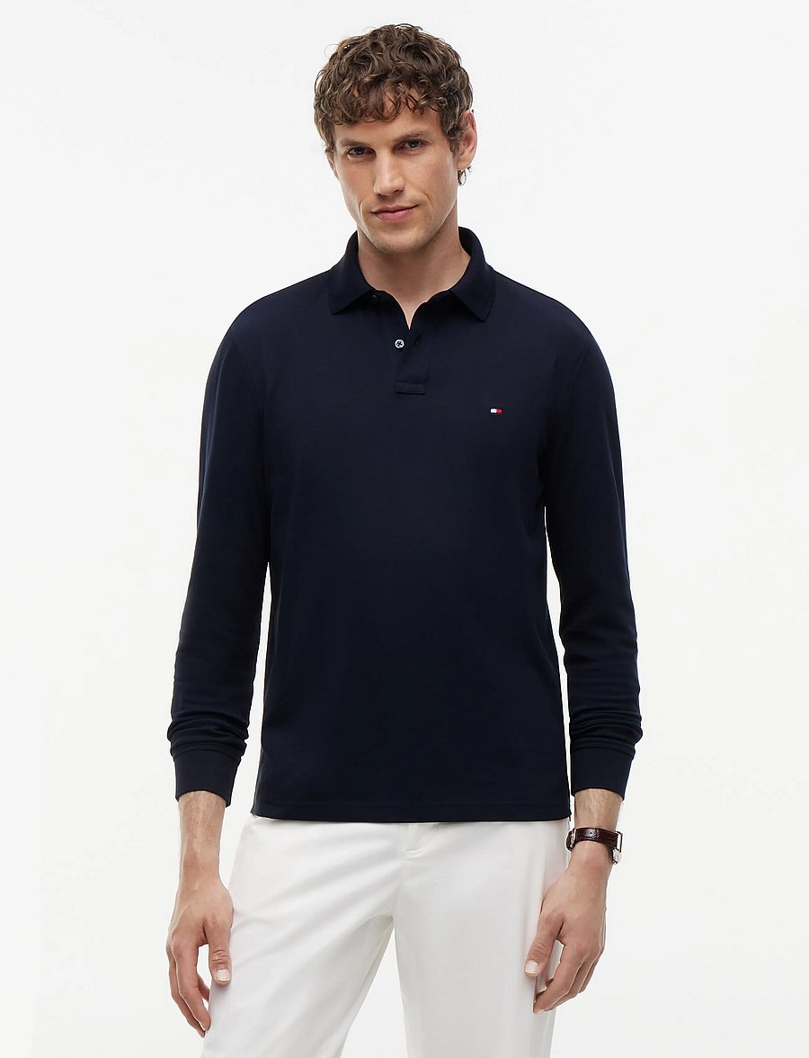 Tommy Hilfiger - 1985 REGULAR LS POLO - langärmelig - navy blue - 1
