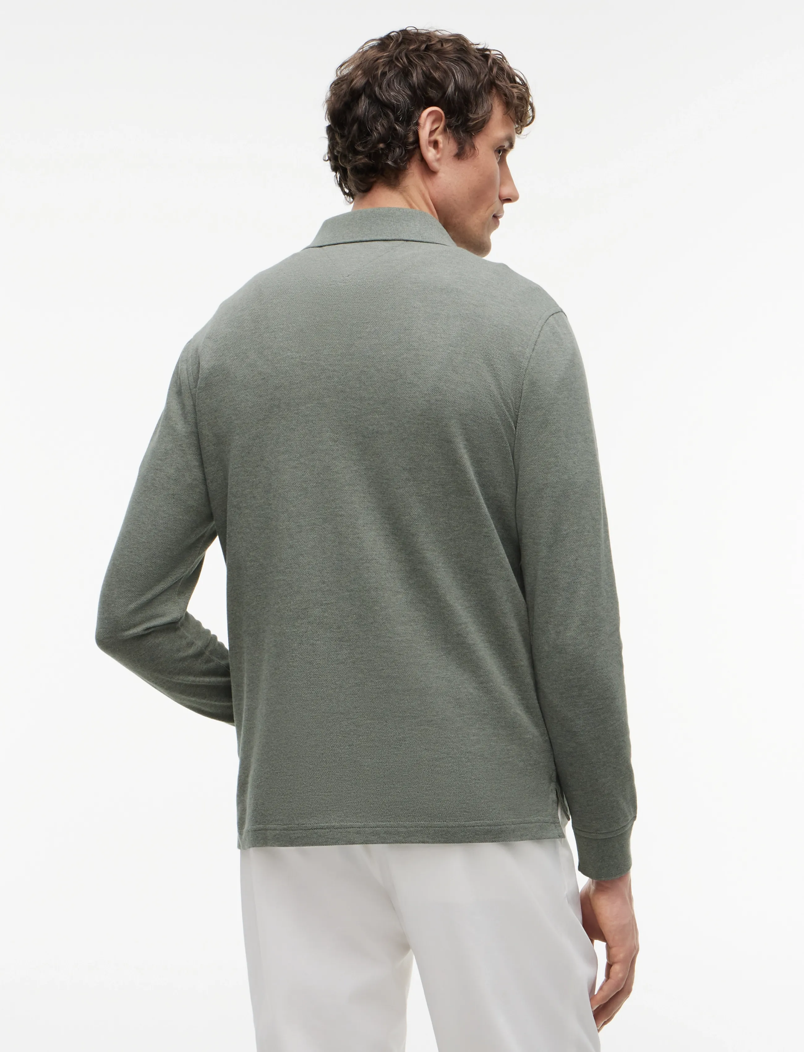 Tommy Hilfiger - 1985 REGULAR LS POLO - long-sleeved polos - platinum olive heather - 2