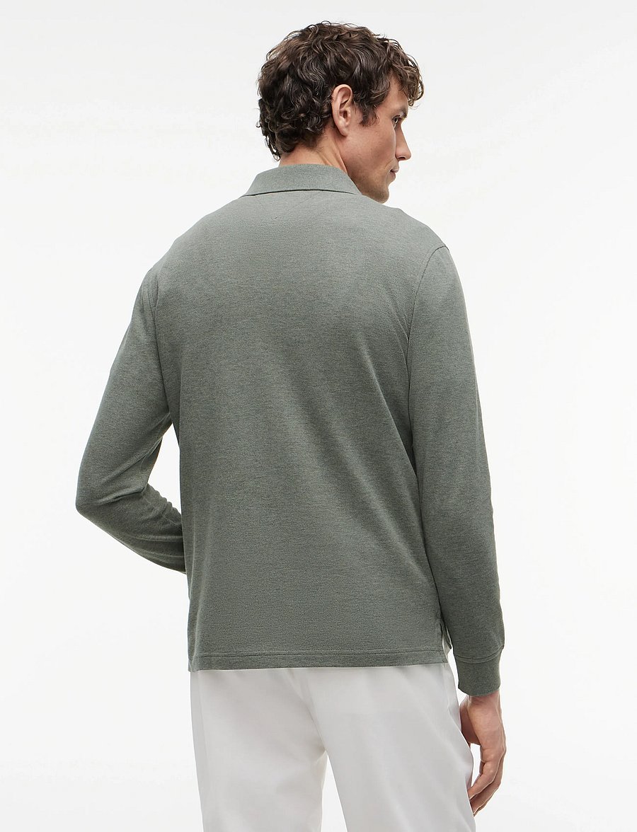 Tommy Hilfiger - 1985 REGULAR LS POLO - long-sleeved polos - platinum olive heather - 2