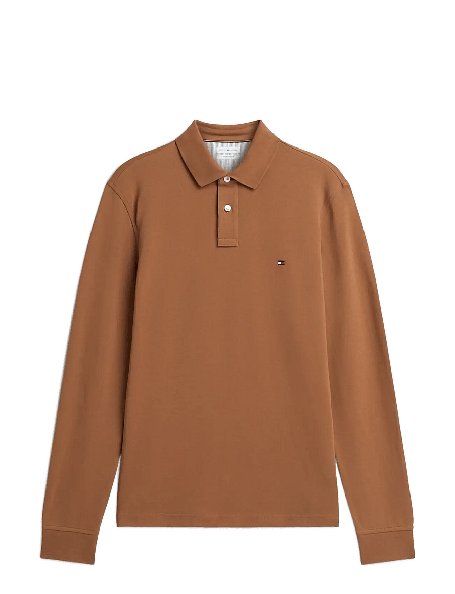 Tommy Hilfiger - 1985 REGULAR LS POLO - pikkade varrukatega polod - timeless tawny - 1