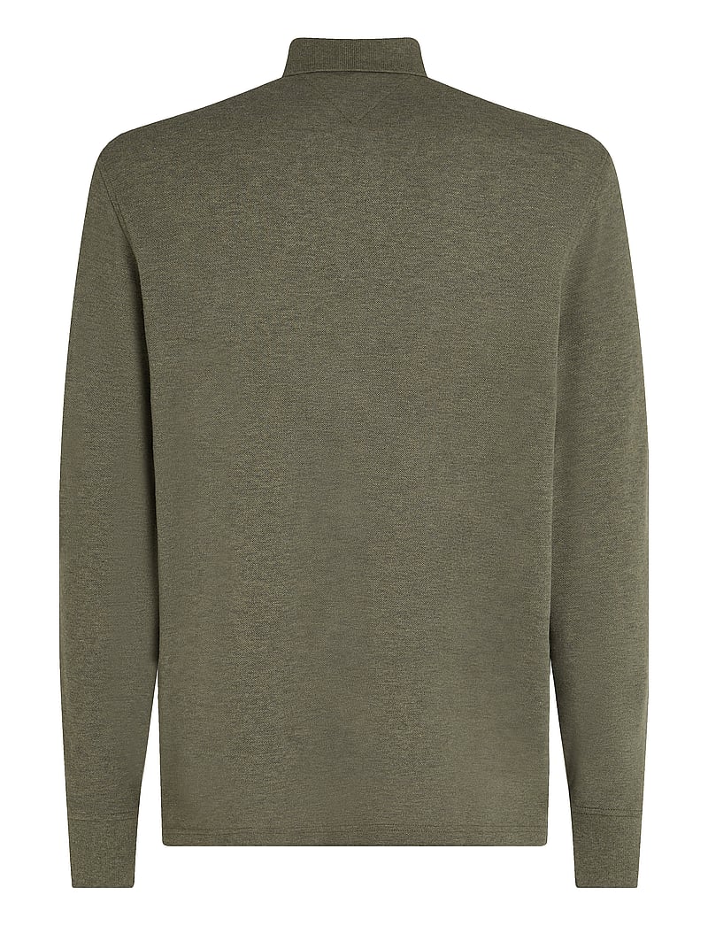 Tommy Hilfiger - 1985 REGULAR LS POLO - långärmade pikéer - utility olive heather - 5