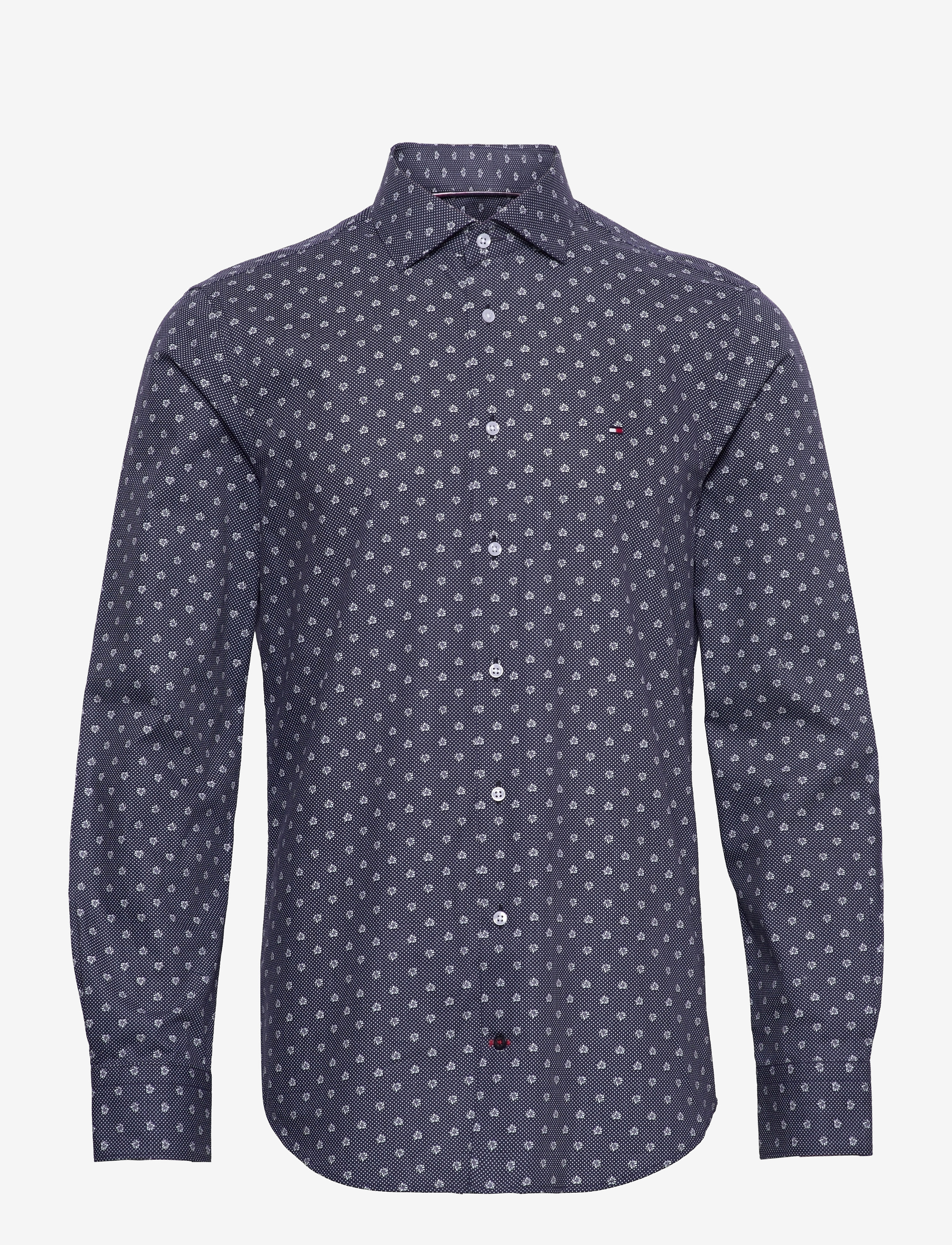 Tommy Hilfiger - CL SLIM  FLOWER DOT PRINT SHIRT - navy/white - 0