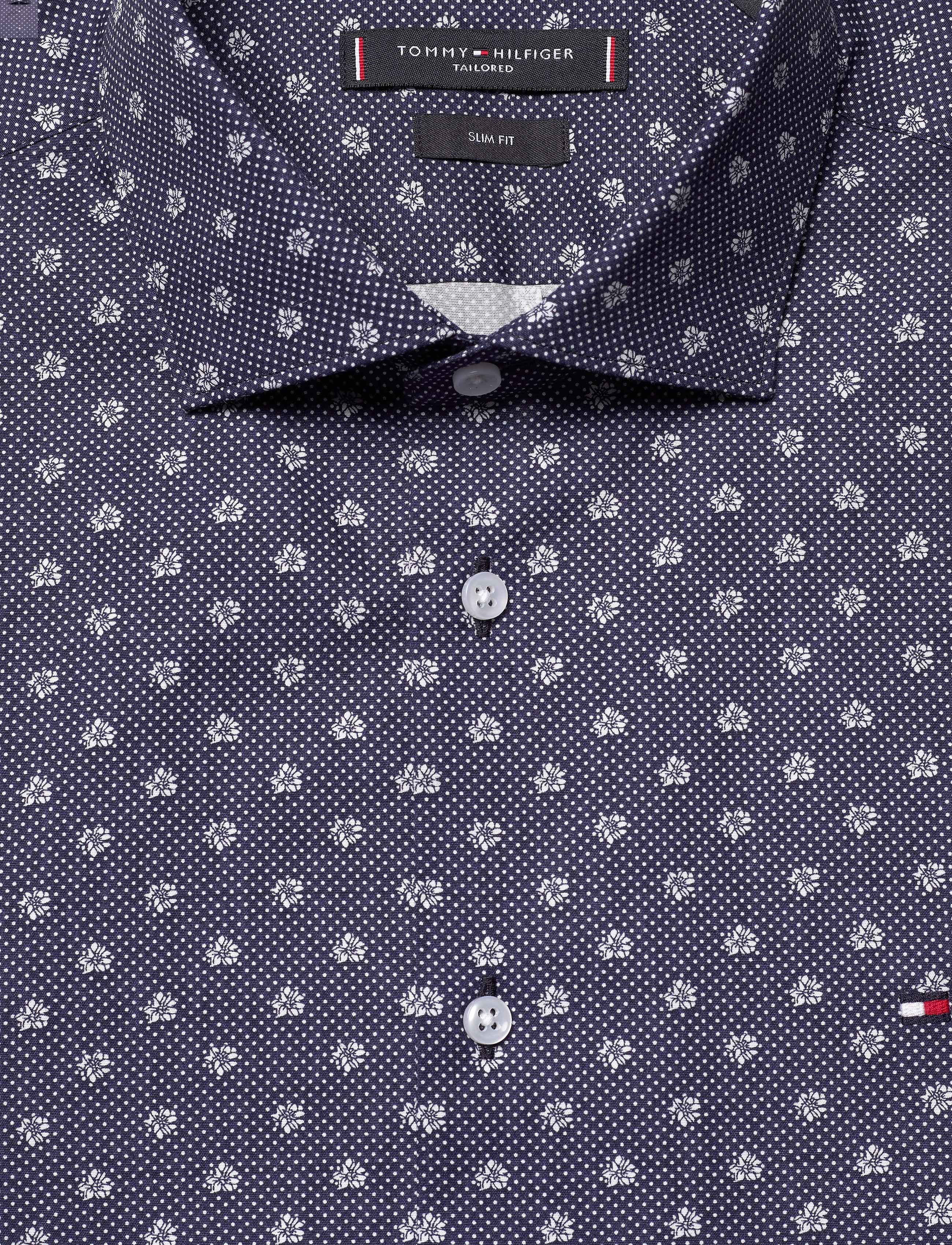 Tommy Hilfiger - CL SLIM  FLOWER DOT PRINT SHIRT - navy/white - 2