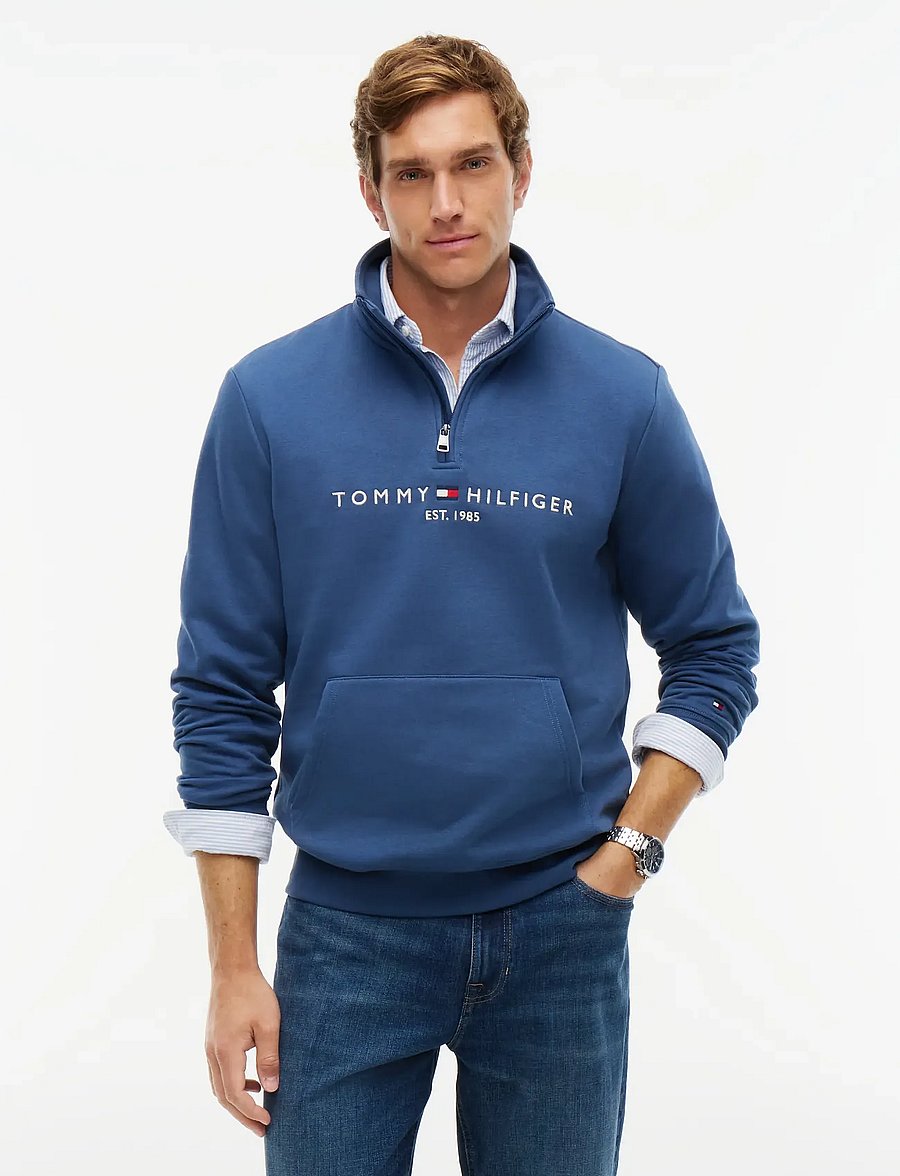 Tommy Hilfiger - TOMMY LOGO MOCKNECK - aegean sea - 0