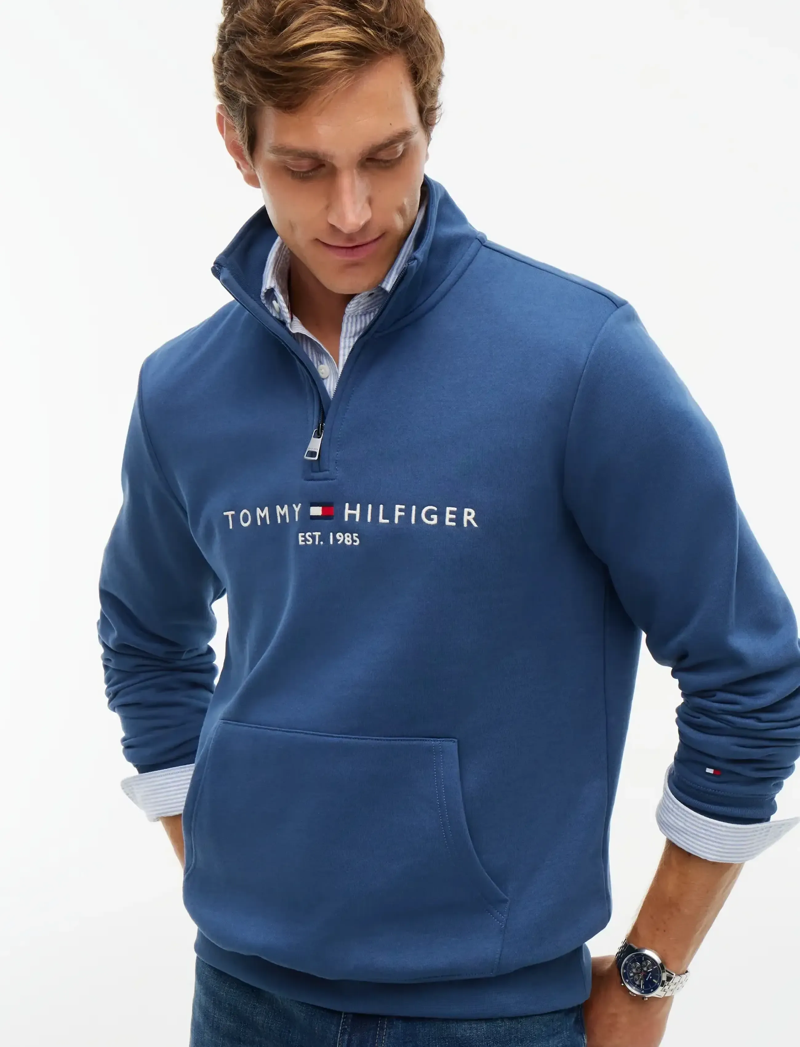 Tommy Hilfiger - TOMMY LOGO MOCKNECK - aegean sea - 3