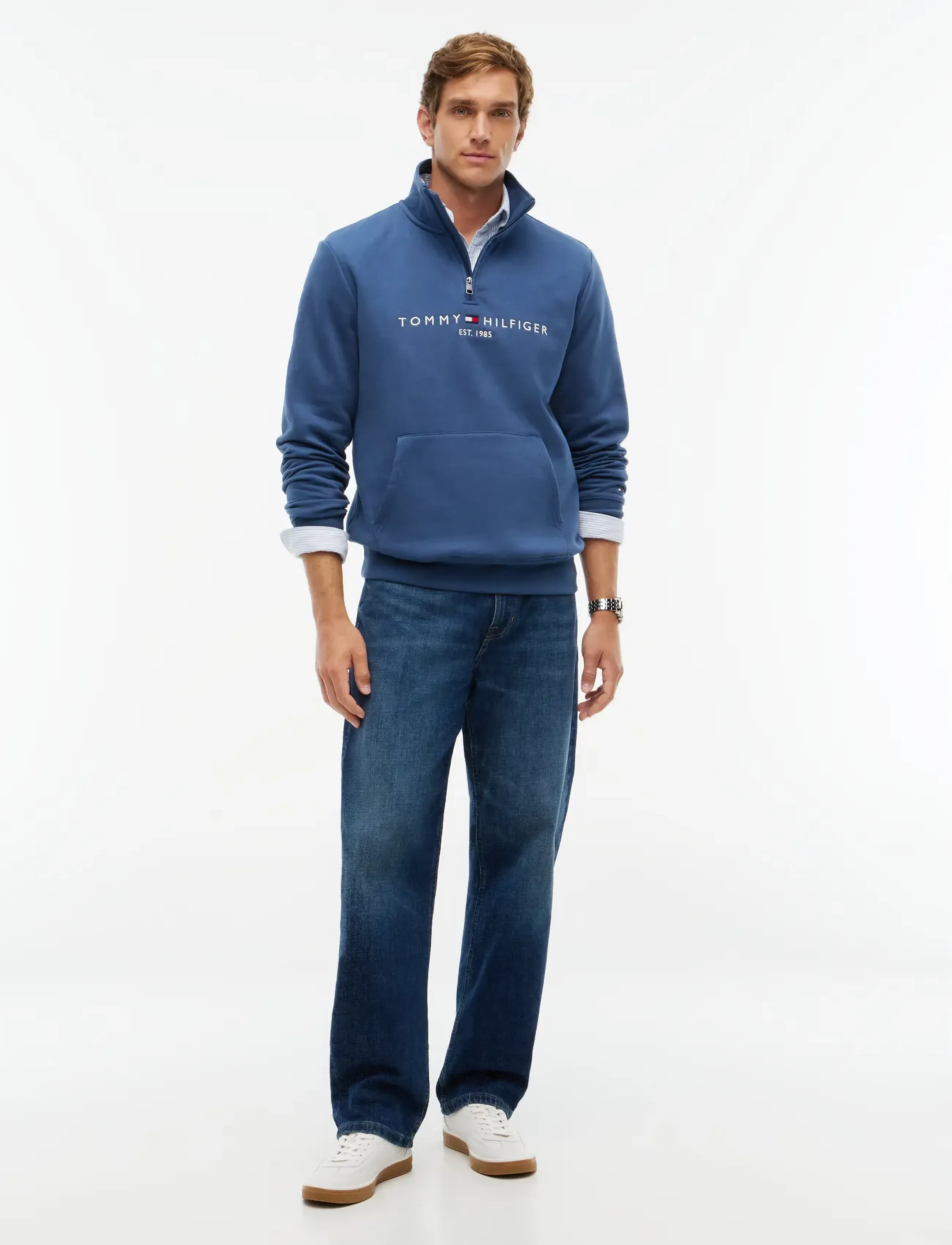 Tommy Hilfiger - TOMMY LOGO MOCKNECK - aegean sea - 4