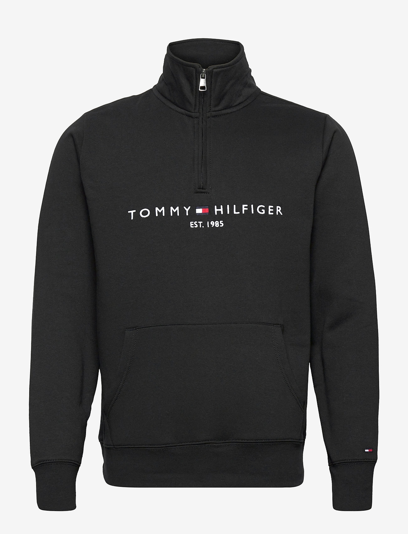 Tommy Hilfiger - TOMMY LOGO MOCKNECK - sweatshirts - black - 0