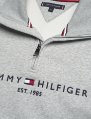 Tommy Hilfiger - TOMMY LOGO MOCKNECK - medvilniniai megztiniai - light grey heather - 2