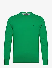 Tommy Hilfiger - 1985 CREW NECK SWEATER - knitted round necks - olympic green - 0