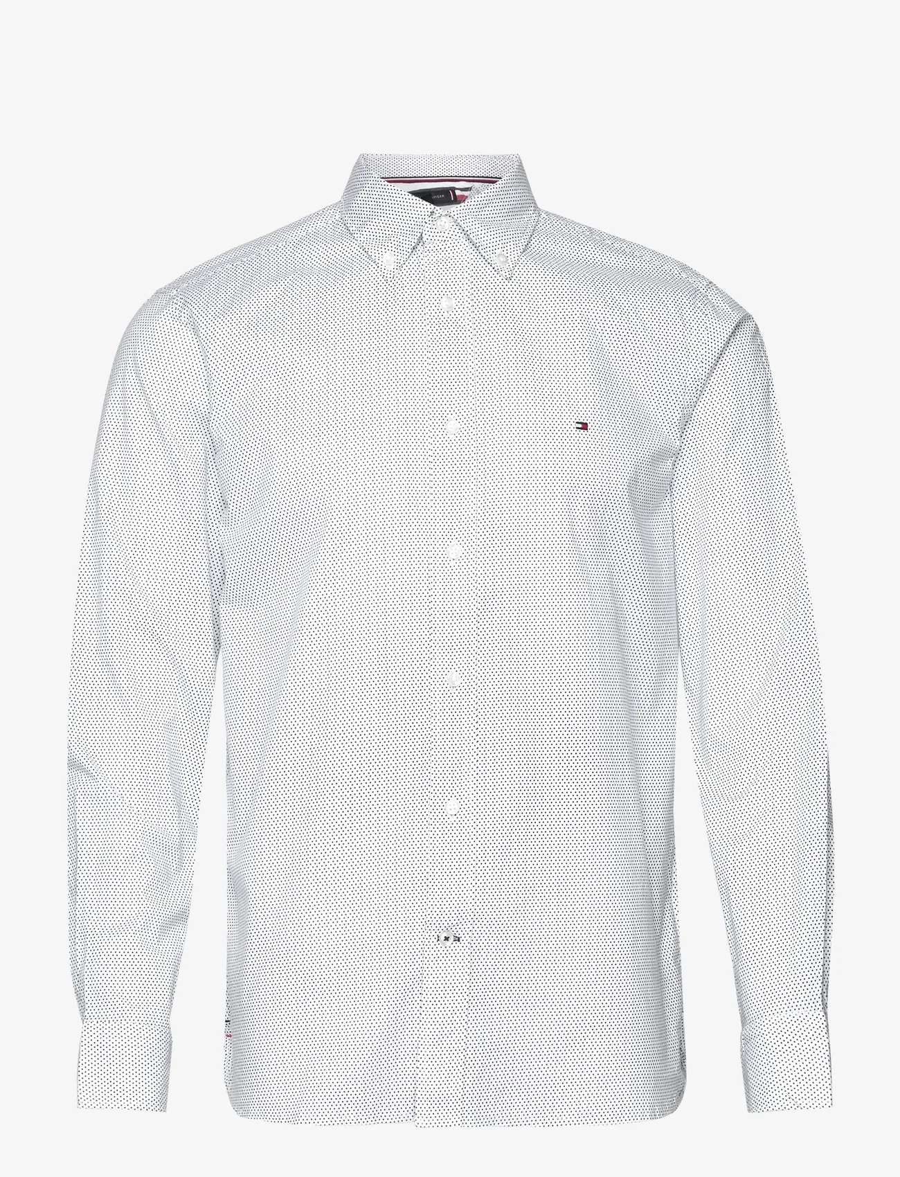 Tommy Hilfiger - CORE FLEX MINI GEO PRT RF SHIRT - avslappede skjorter - white / carbon navy - 0