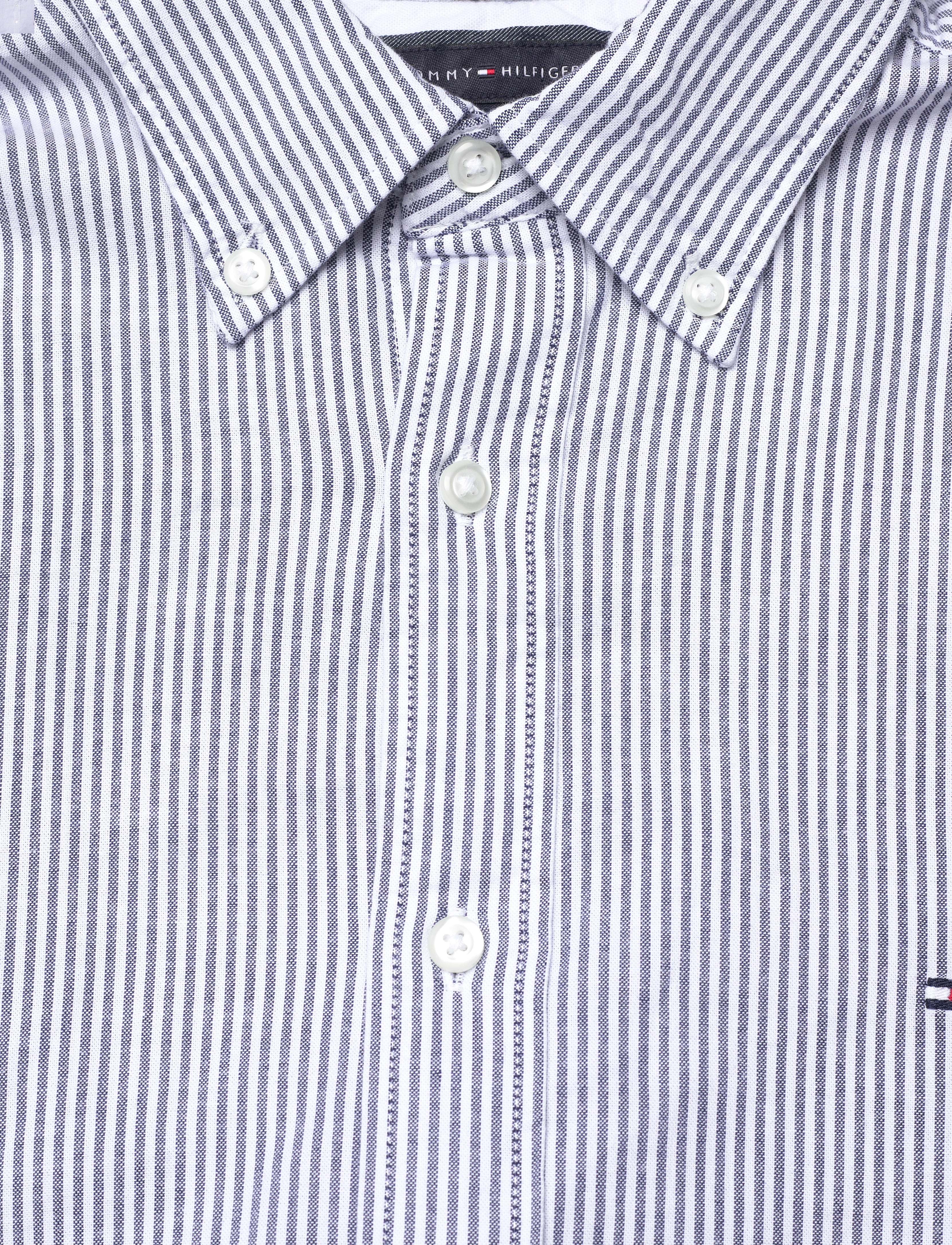 Tommy Hilfiger - CORE 1985 FLEX OXF STP RF SHIRT - carbon navy / white - 2