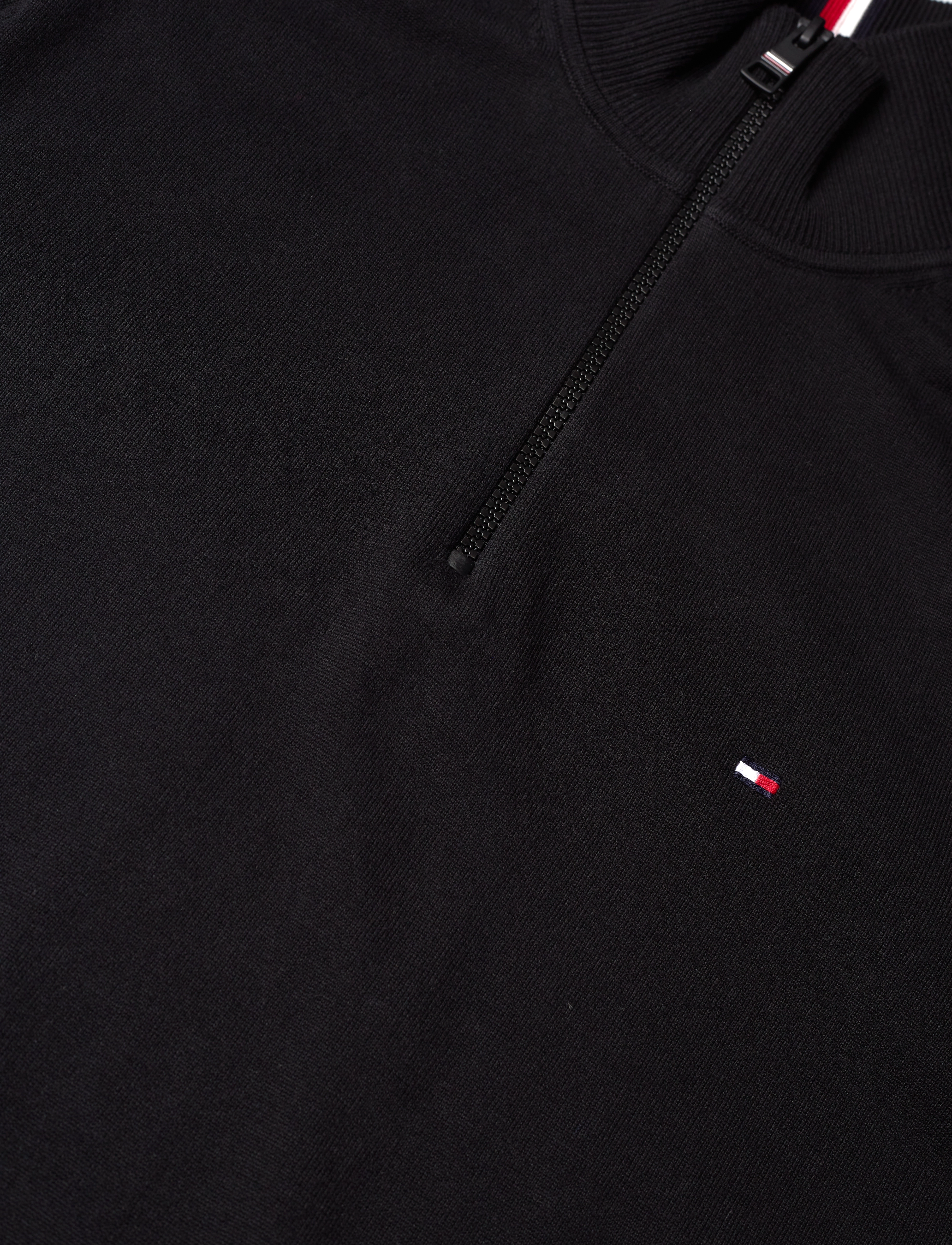 Tommy Hilfiger - 1985 ZIP MOCK - black - 2