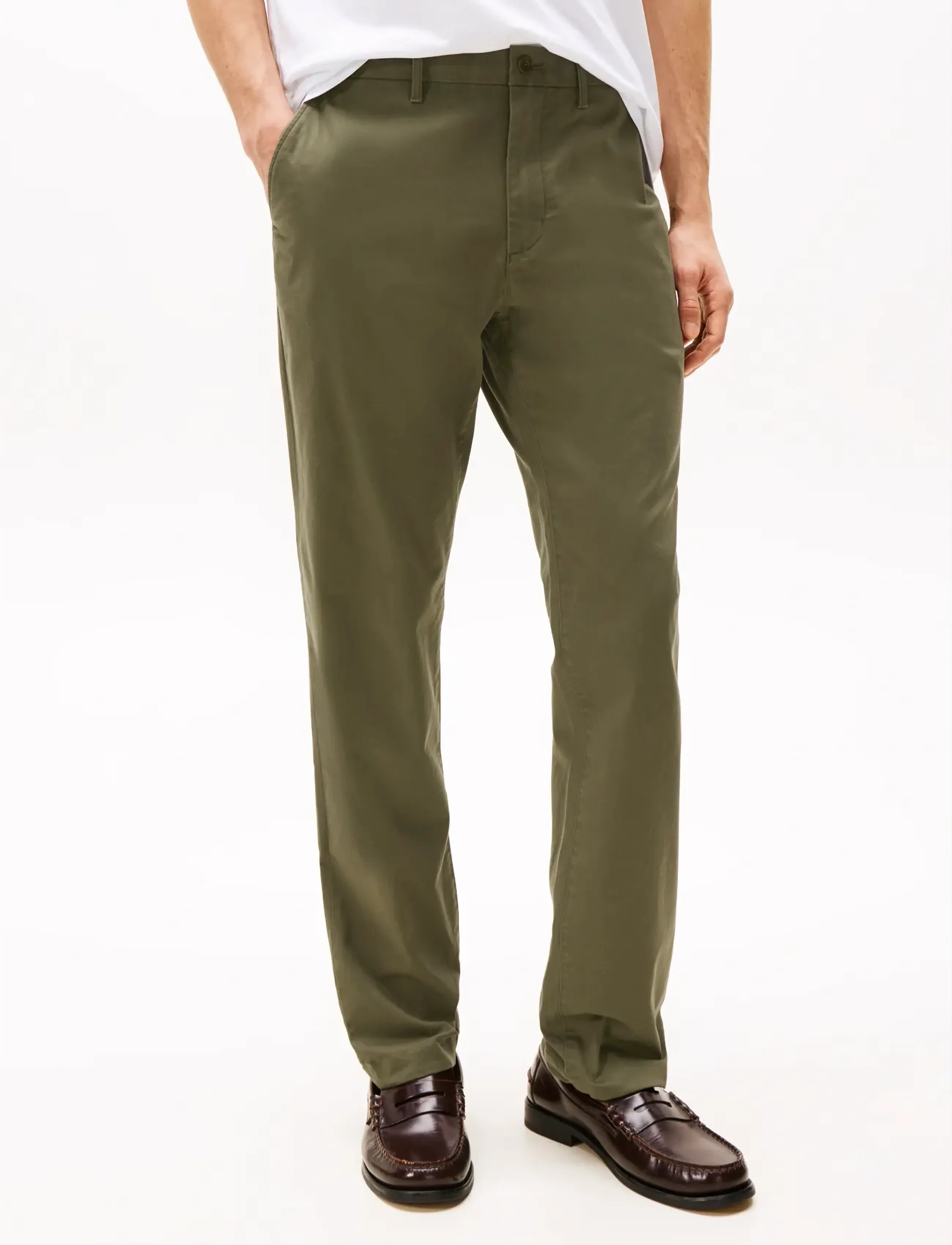 Tommy Hilfiger CHINO DENTON 1985 PIMA COTTON - Tommy Hilfiger - ARMY GREEN / khaki/green
