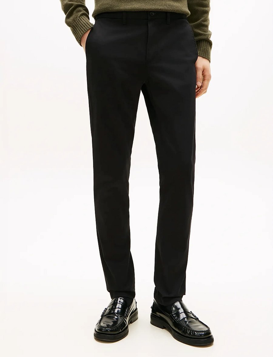 Tommy Hilfiger - BLEECKER 1985 PIMA COTTON - chinos - black - 0