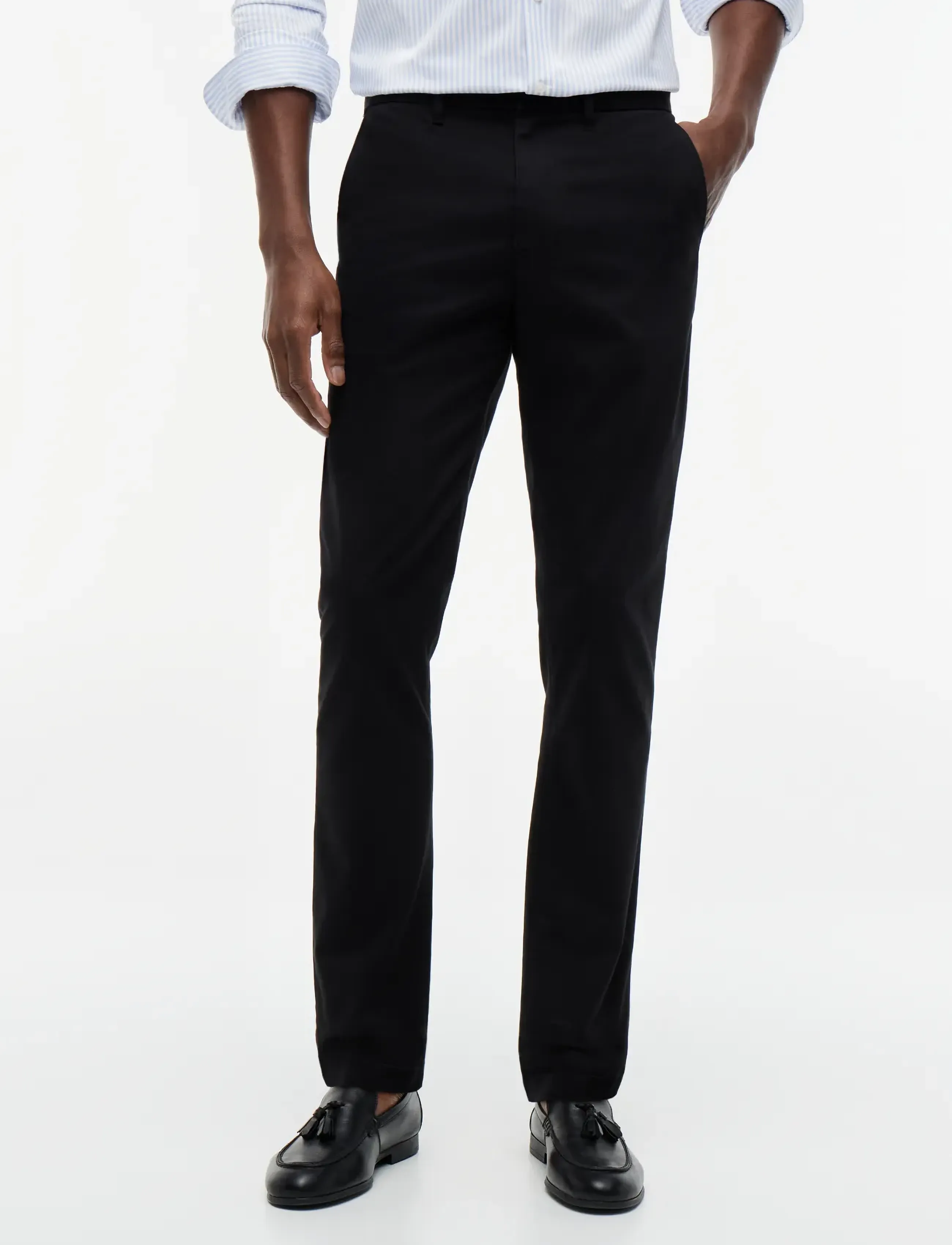 Tommy Hilfiger - BLEECKER 1985 PIMA COTTON - bukser & jeans - black - 0