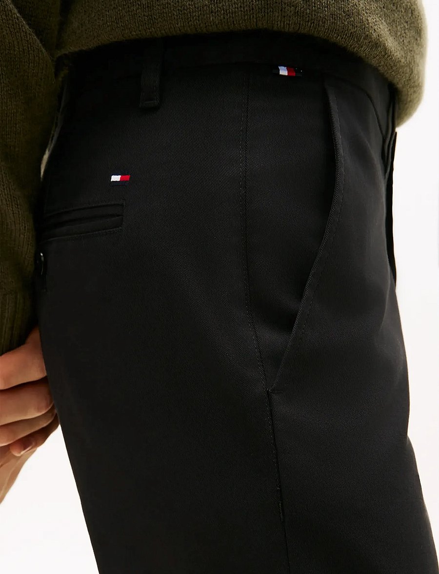 Tommy Hilfiger - BLEECKER 1985 PIMA COTTON - chinos - black - 4