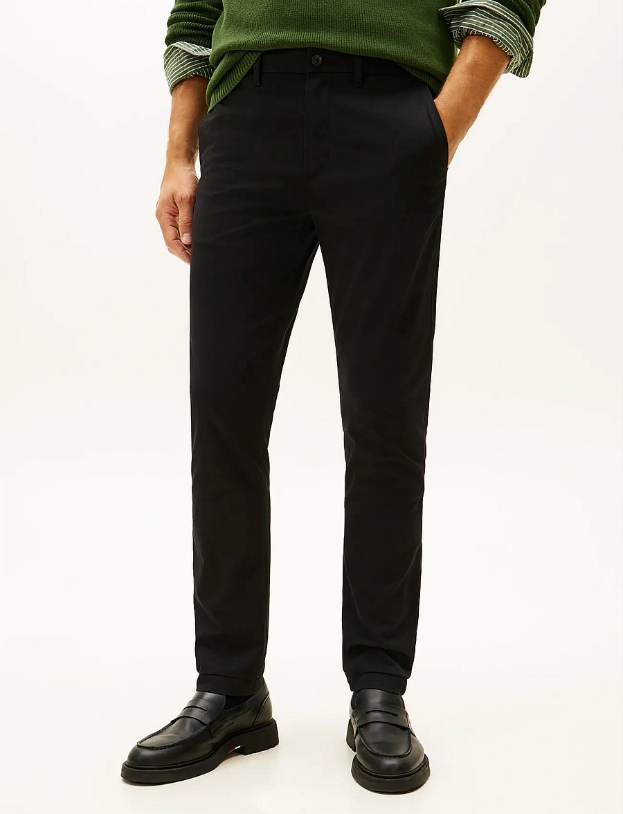 Tommy Hilfiger - BLEECKER 1985 PIMA COTTON - chinos - black - 5