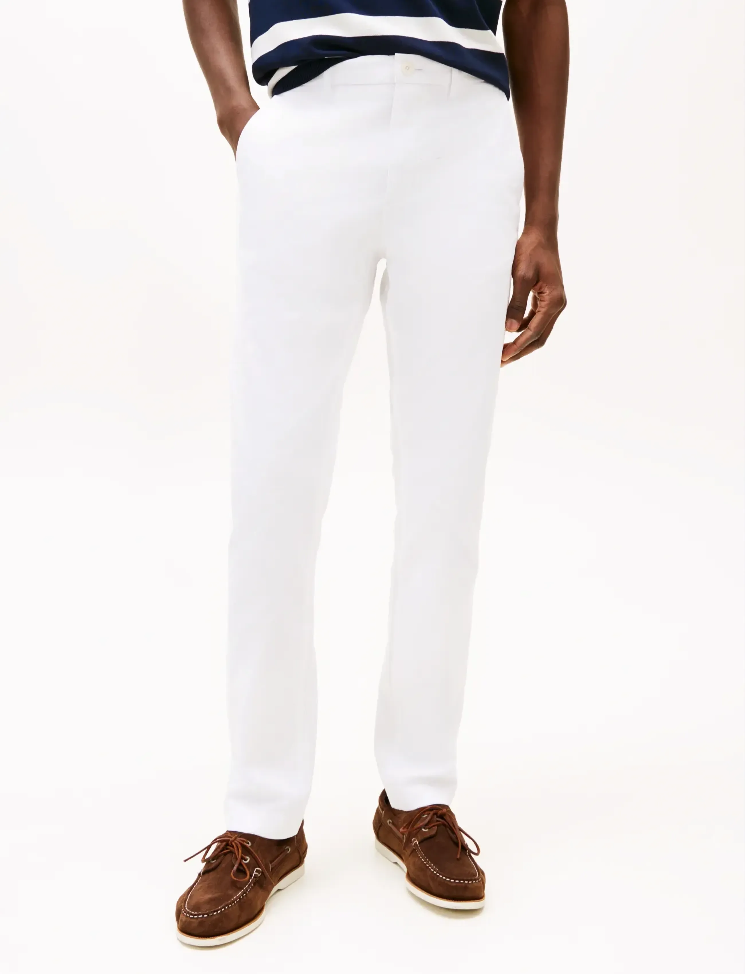 Tommy Hilfiger BLEECKER 1985 PIMA COTTON - Tommy Hilfiger - TH OPTIC WHITE / white