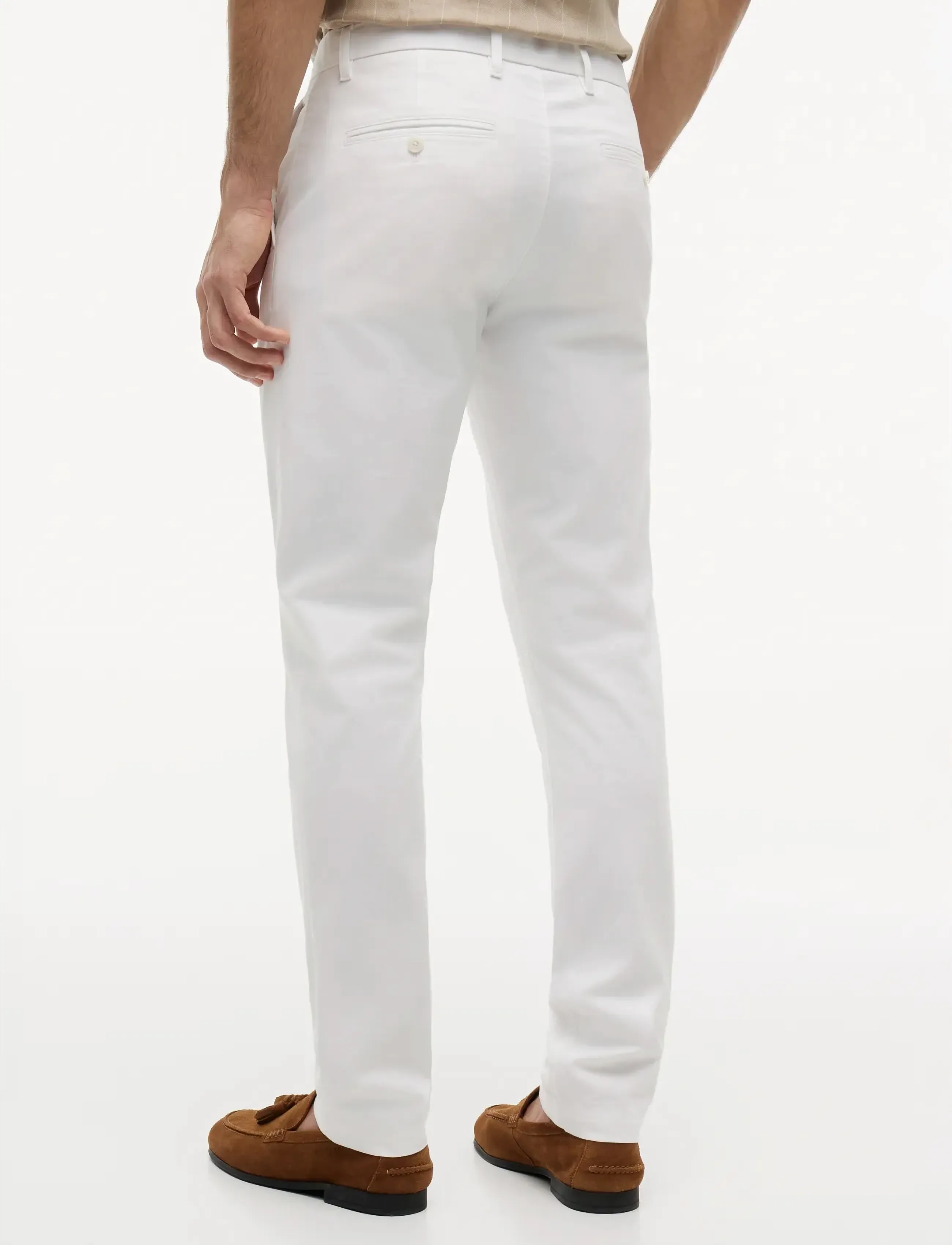 Tommy Hilfiger - BLEECKER 1985 PIMA COTTON - chinos - th optic white - 3