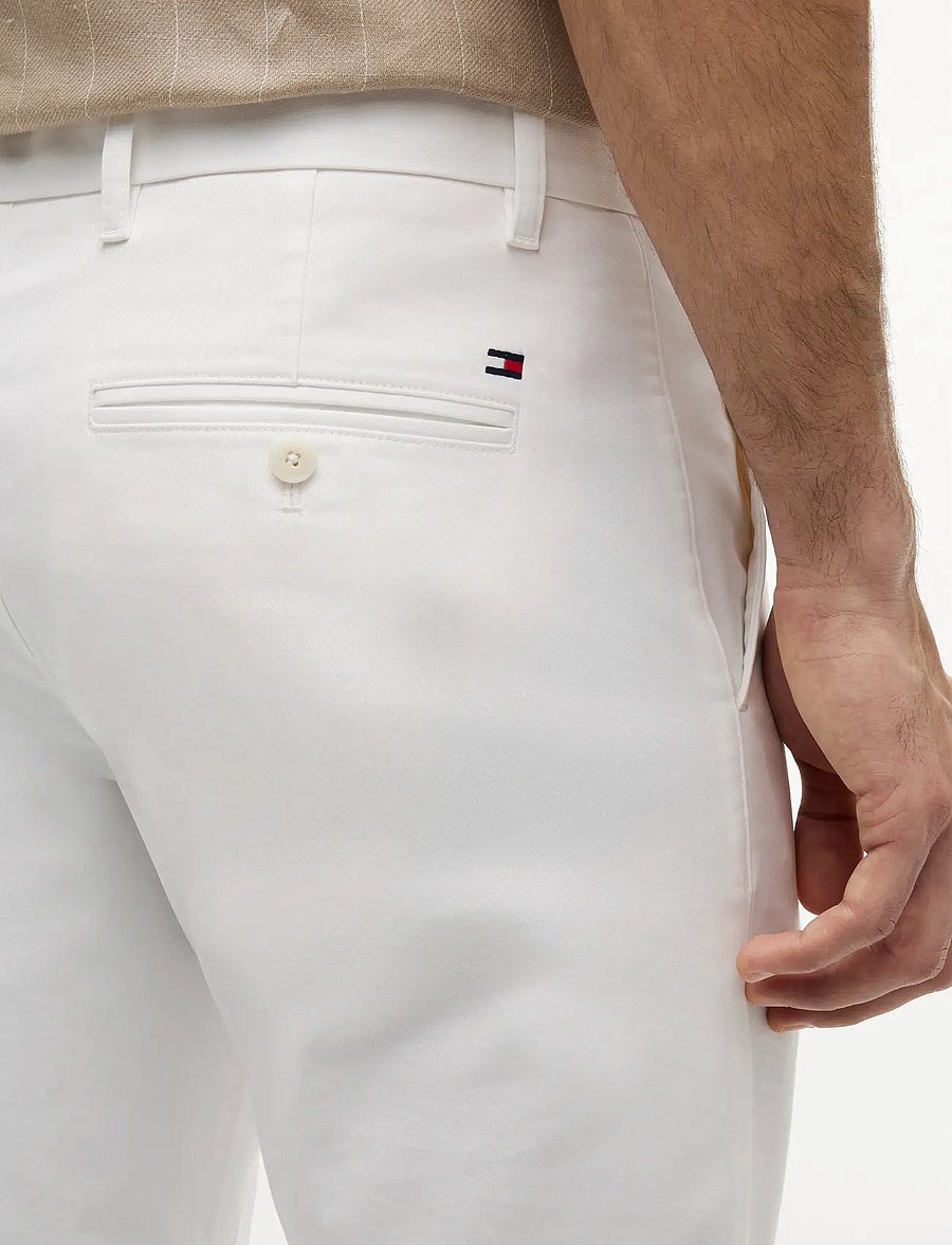 Tommy Hilfiger - BLEECKER 1985 PIMA COTTON - chinos - th optic white - 5