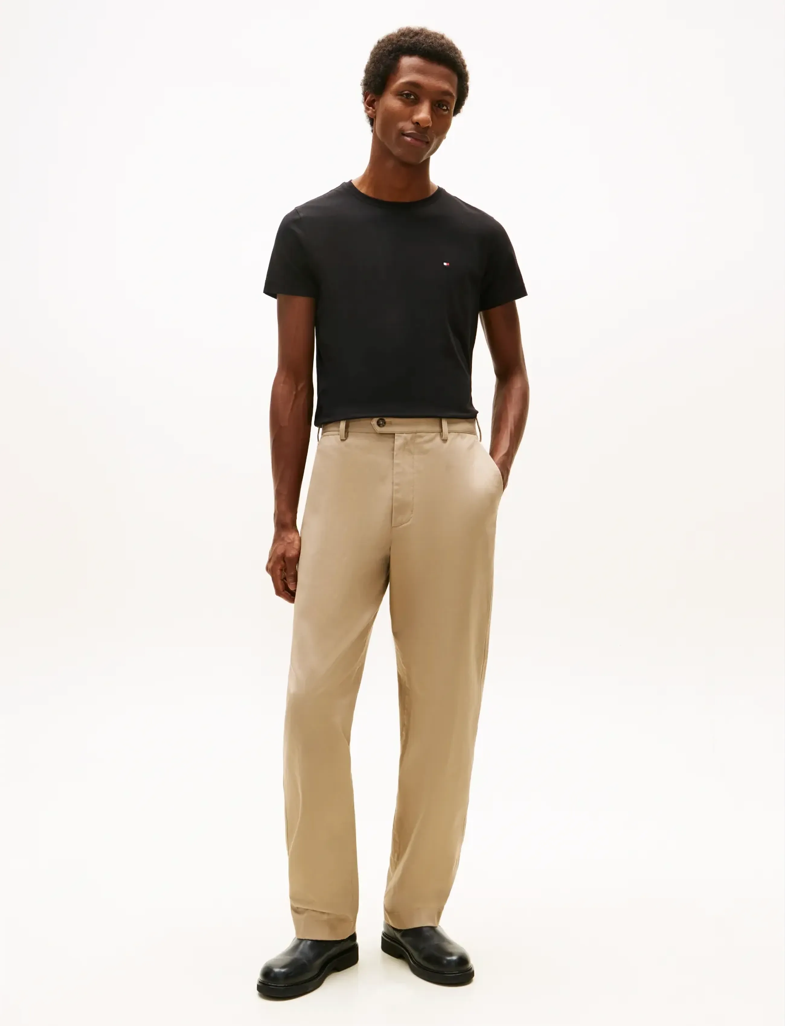 Tommy Hilfiger CORE STRETCH SLIM C-NECK TEE - T-särgid - BLACK / black