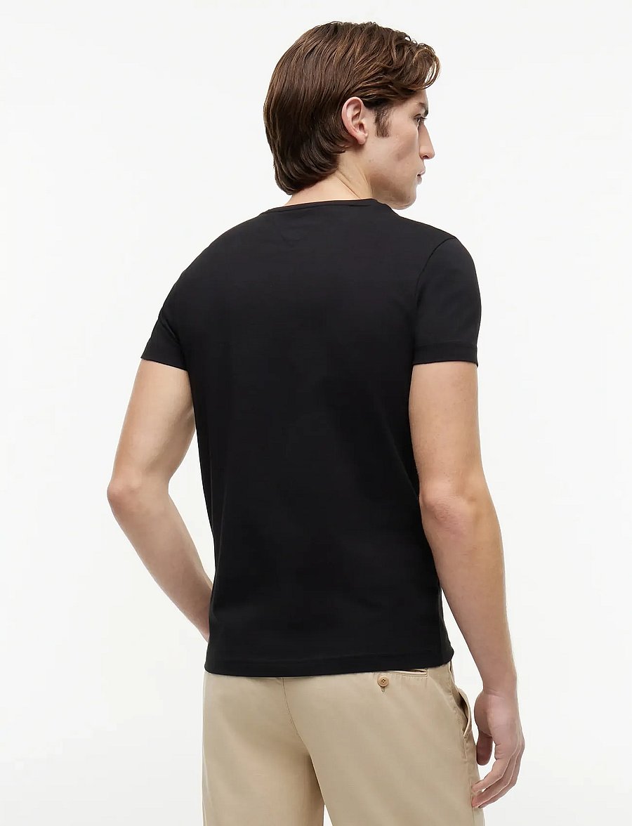 Tommy Hilfiger - CORE STRETCH SLIM C-NECK TEE - lühikeste varrukatega t-särgid - black - 3