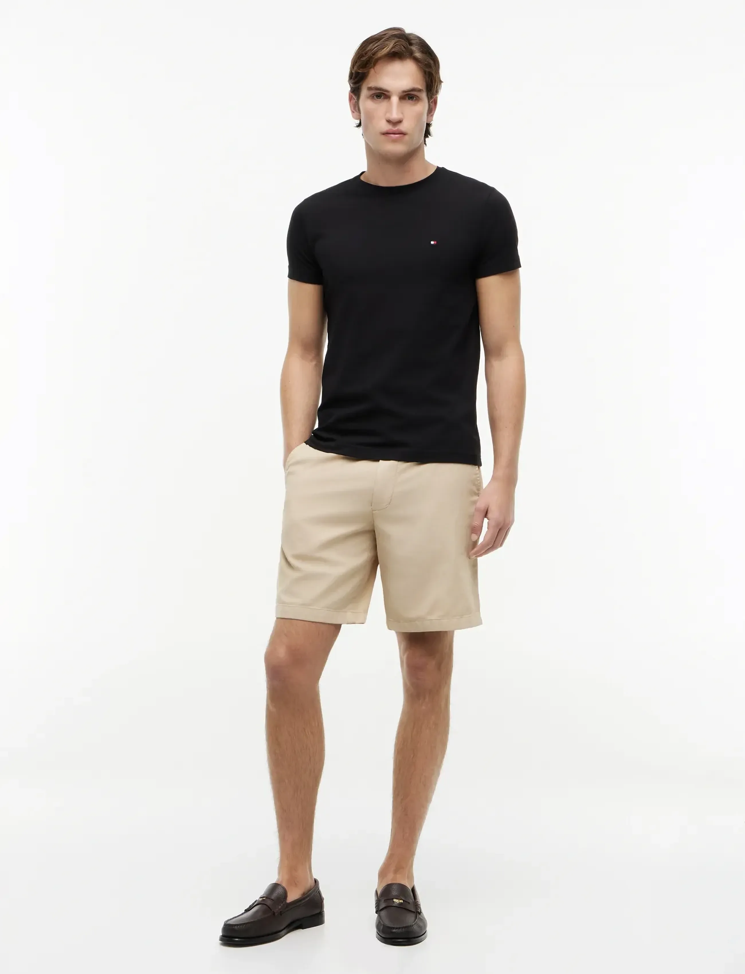 Tommy Hilfiger - CORE STRETCH SLIM C-NECK TEE - basic t-shirts - black - 5