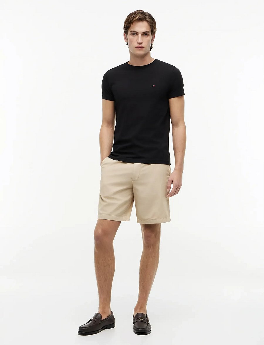 Tommy Hilfiger - CORE STRETCH SLIM C-NECK TEE - lühikeste varrukatega t-särgid - black - 5
