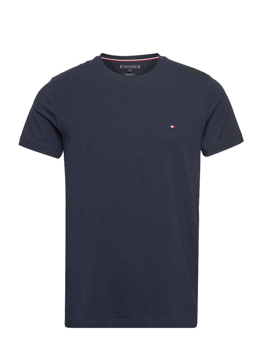 Tommy Hilfiger - CORE STRETCH SLIM C-NECK TEE - short-sleeved t-shirts - desert sky - 1