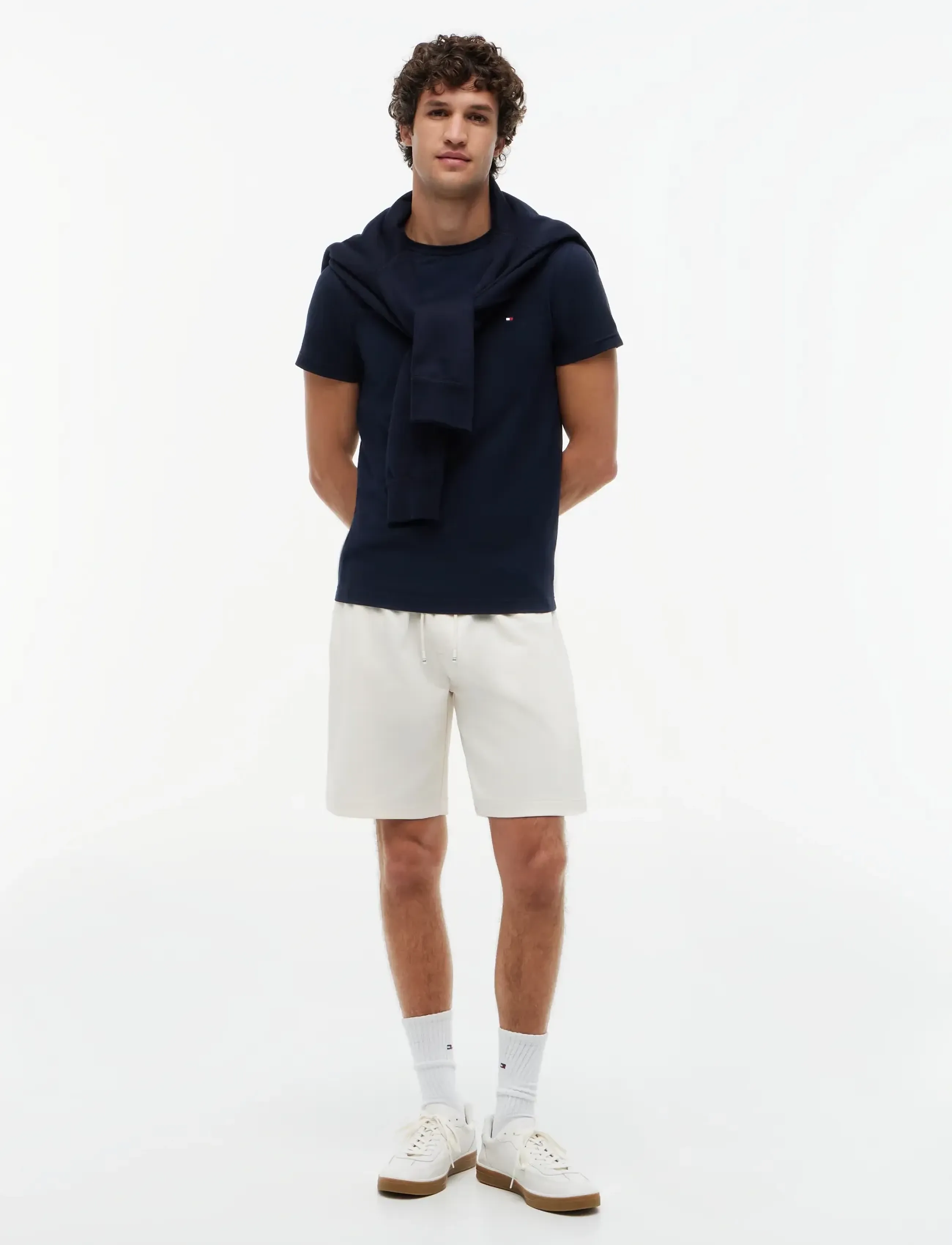 Tommy Hilfiger - CORE STRETCH SLIM C-NECK TEE - short-sleeved t-shirts - desert sky - 5