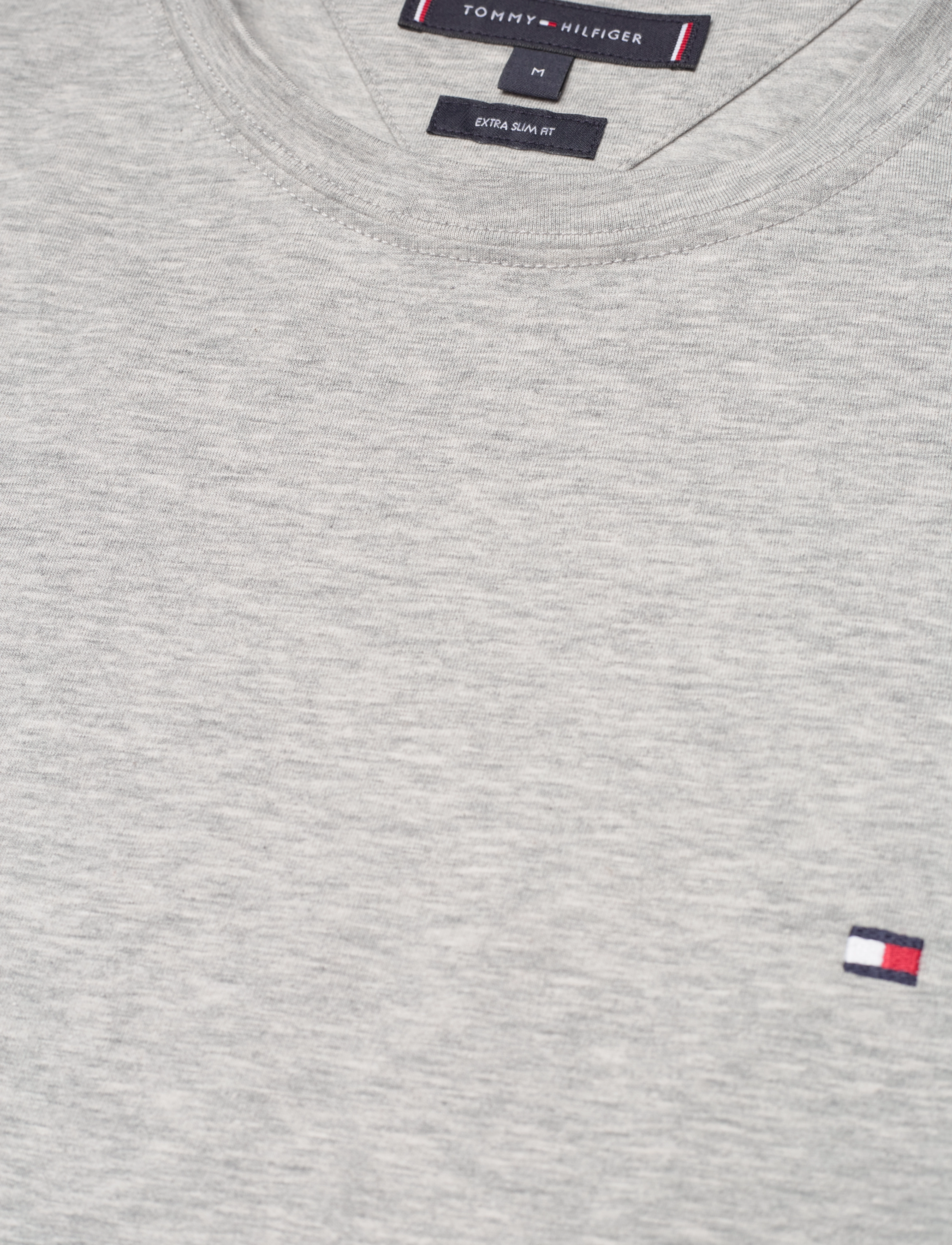 Tommy Hilfiger - CORE STRETCH SLIM C-NECK TEE - light grey heather - 3