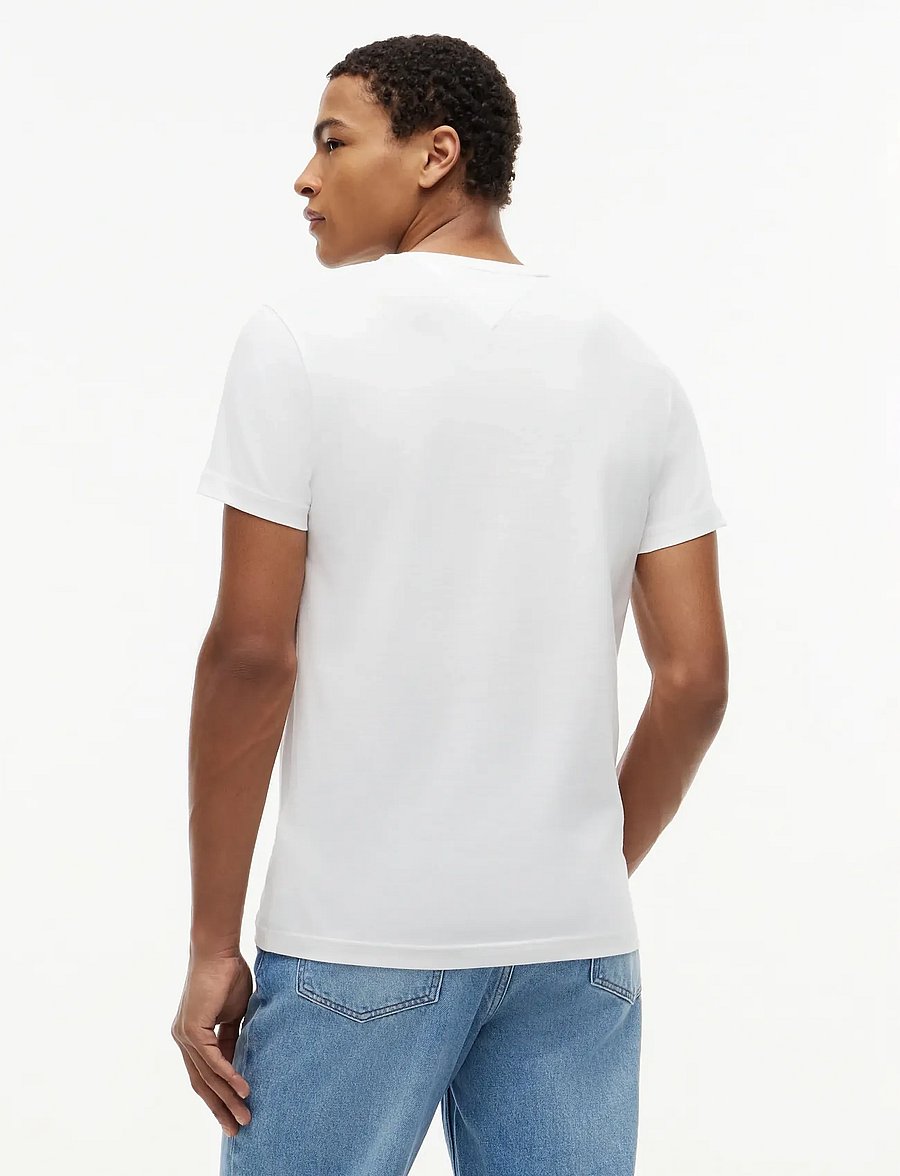 Tommy Hilfiger - CORE STRETCH SLIM C-NECK TEE - lühikeste varrukatega t-särgid - white - 3