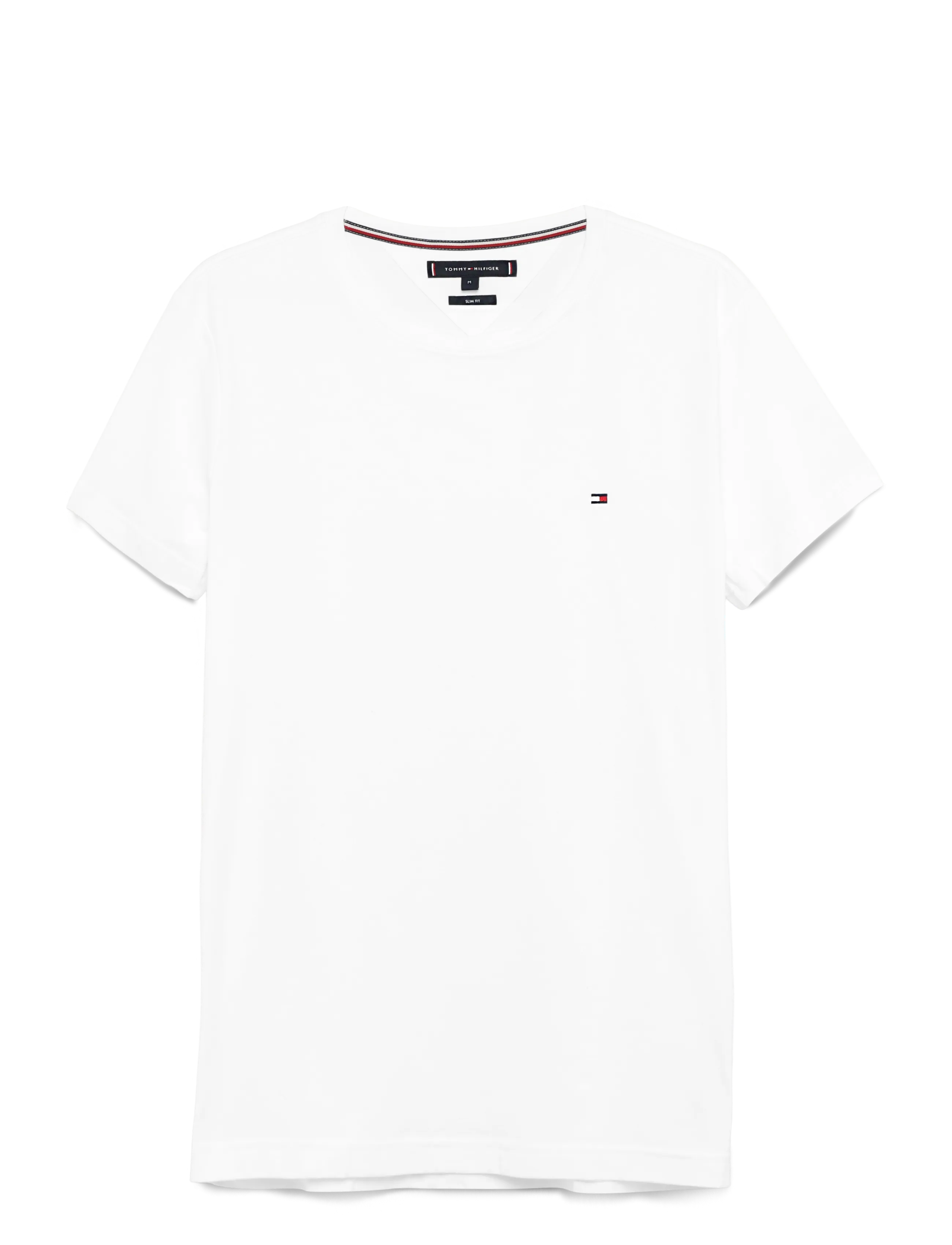 Tommy Hilfiger CORE STRETCH SLIM C-NECK TEE - Kläder - WHITE / white