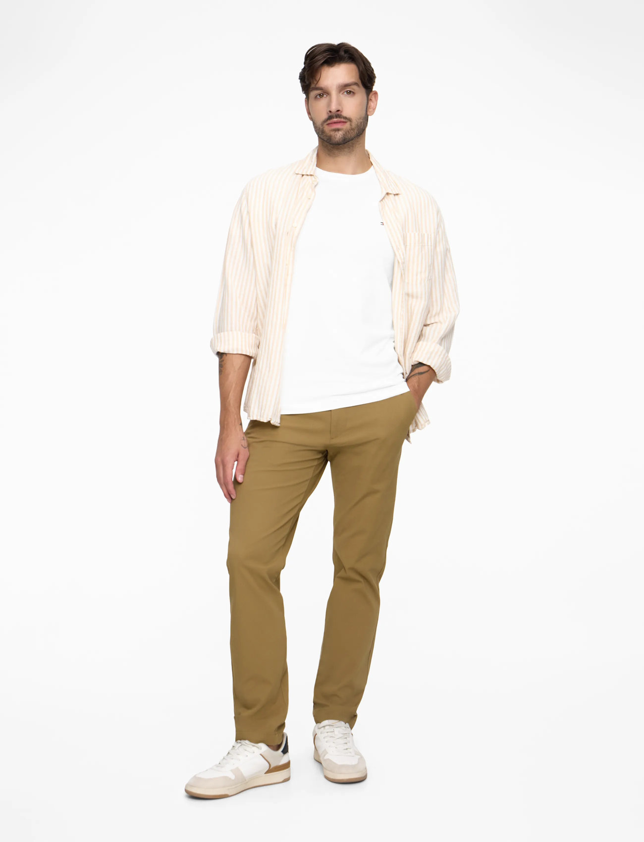 Tommy Hilfiger - CORE STRETCH SLIM C-NECK TEE - kurzärmelig - white - 3