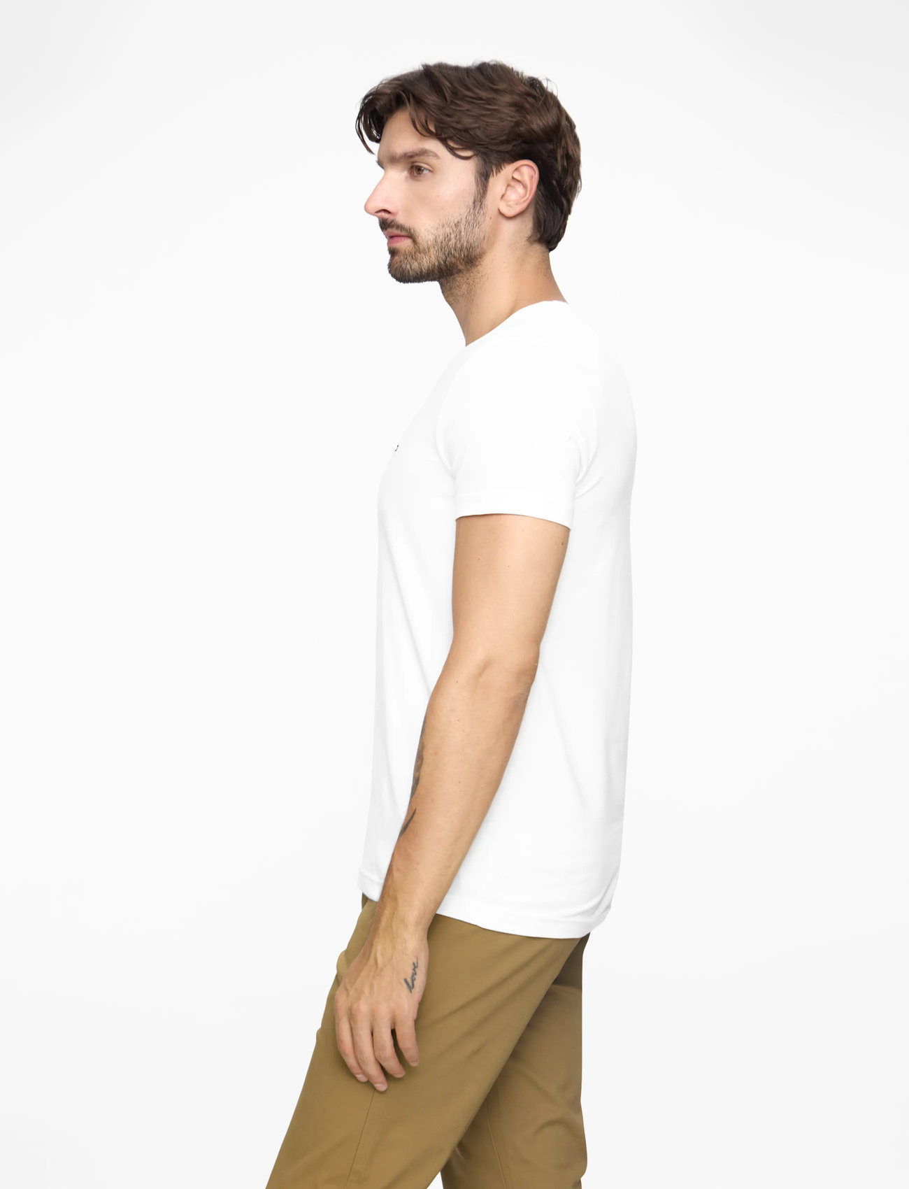 Tommy Hilfiger - CORE STRETCH SLIM C-NECK TEE - kurzärmelig - white - 4