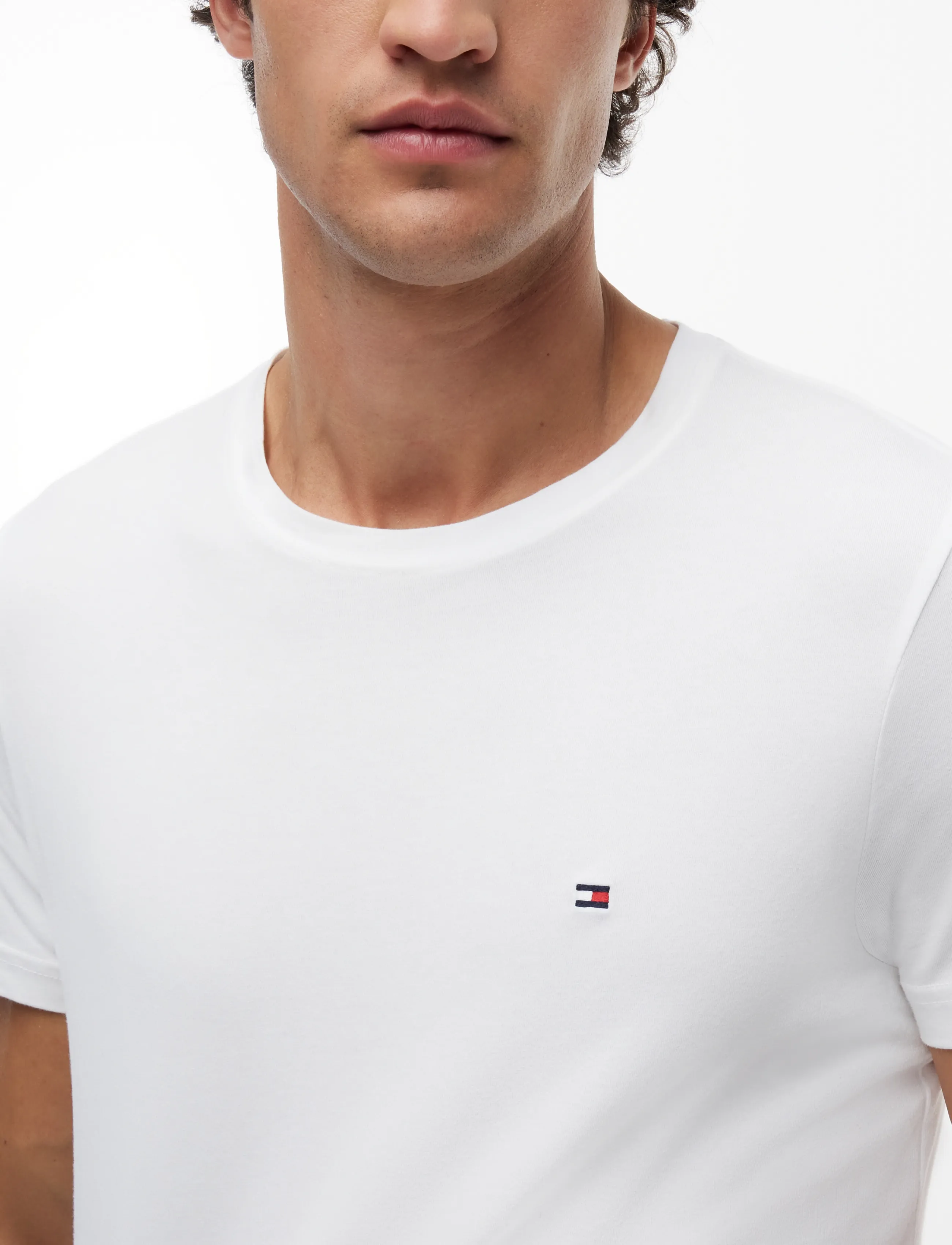 TOMMY HILFIGER Core Stretch Slim C-Neck Tee t-shirts - bas herr – bild 8