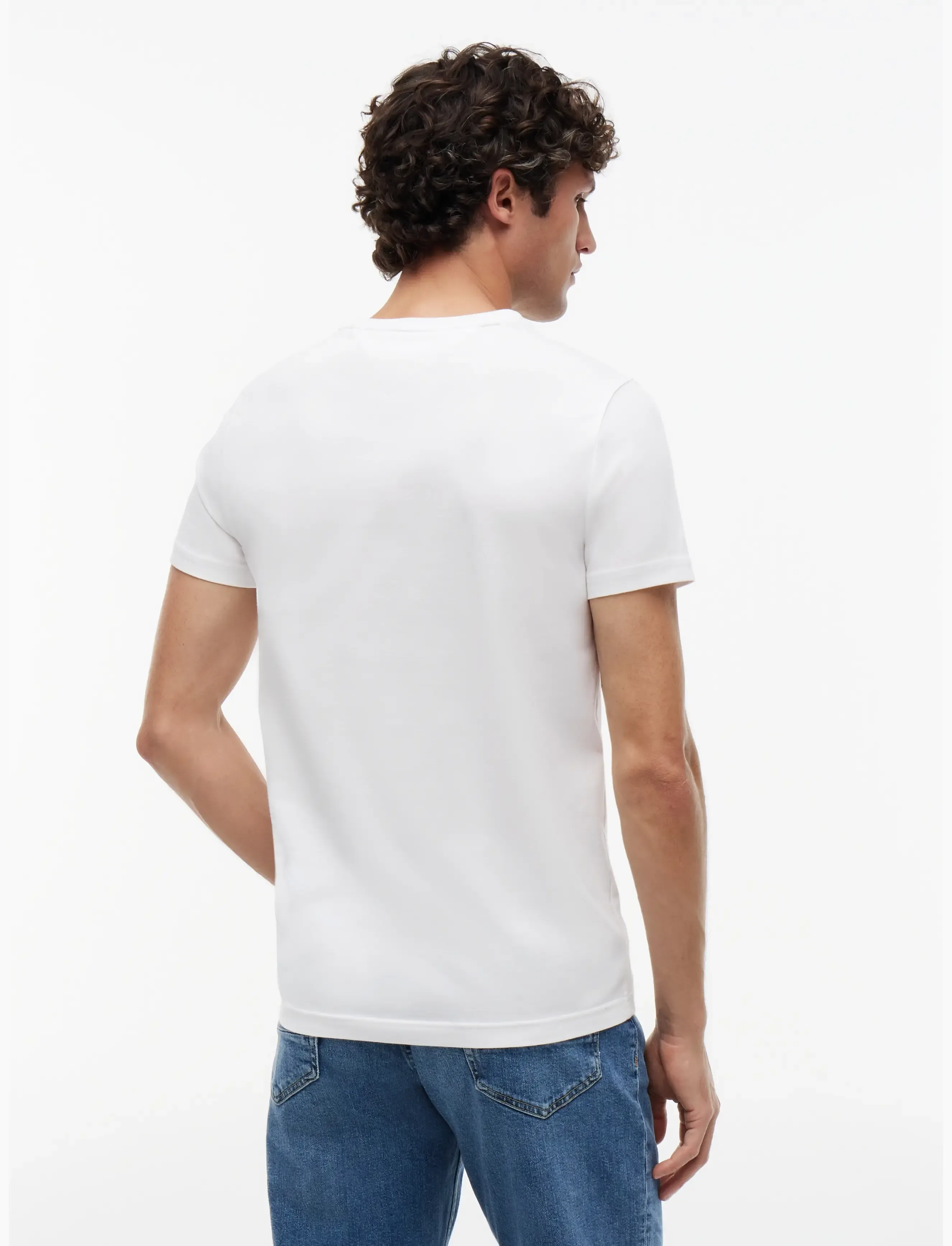 TOMMY HILFIGER Core Stretch Slim C-Neck Tee t-shirts - bas herr – bild 9