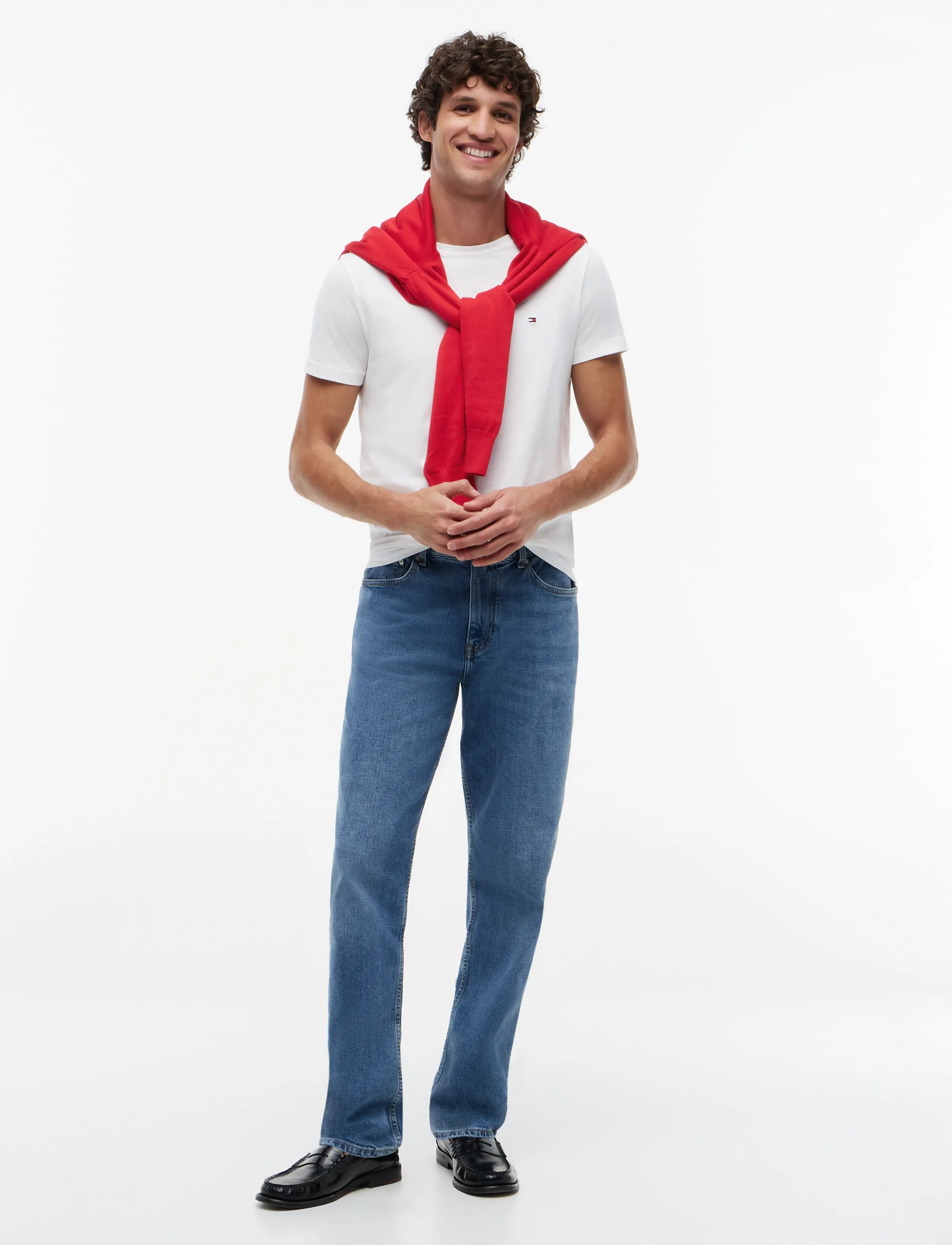 TOMMY HILFIGER Core Stretch Slim C-Neck Tee t-shirts - bas herr – bild 10