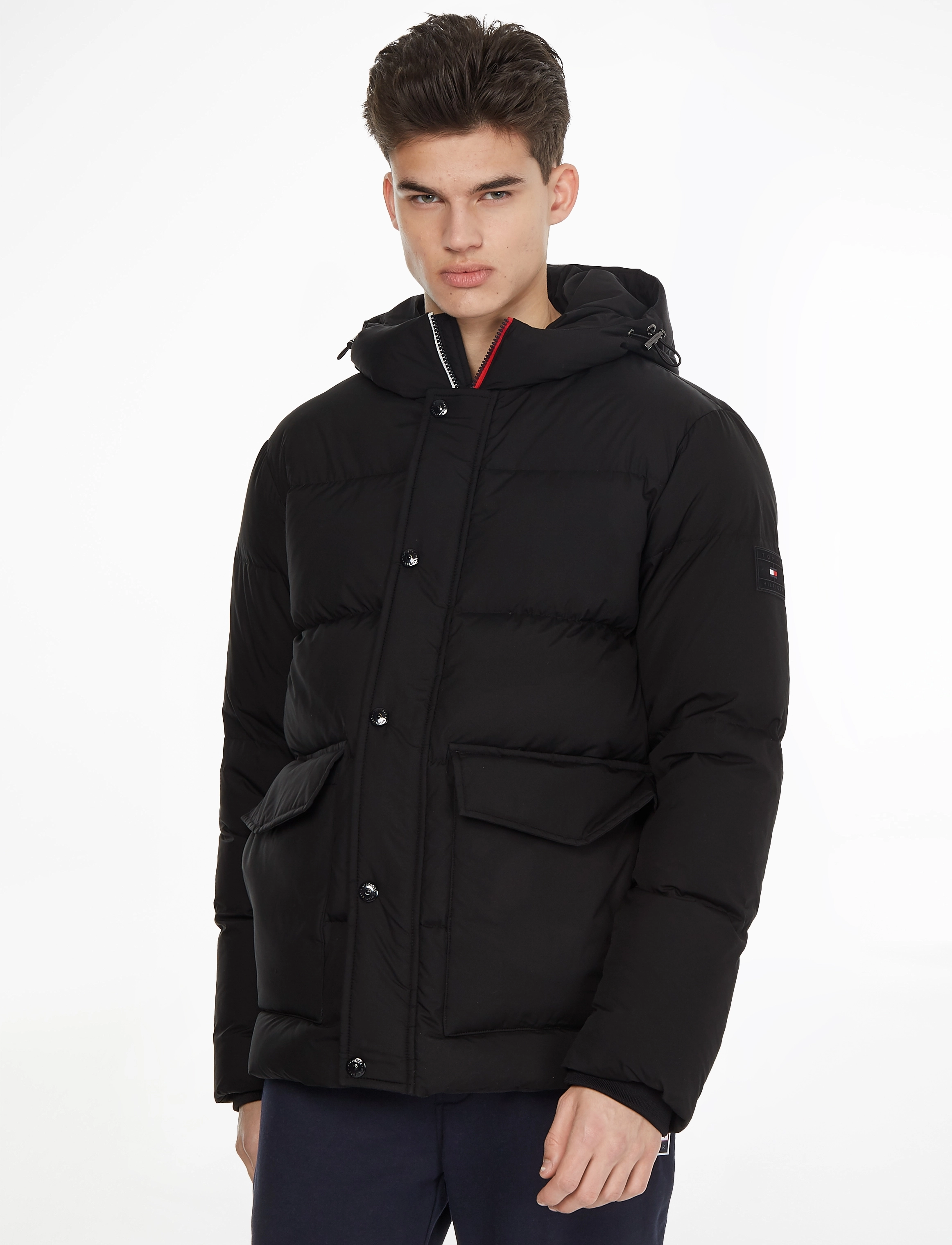 Tommy Hilfiger - HILFIGER DOWN HOODED JACKET - black - 2