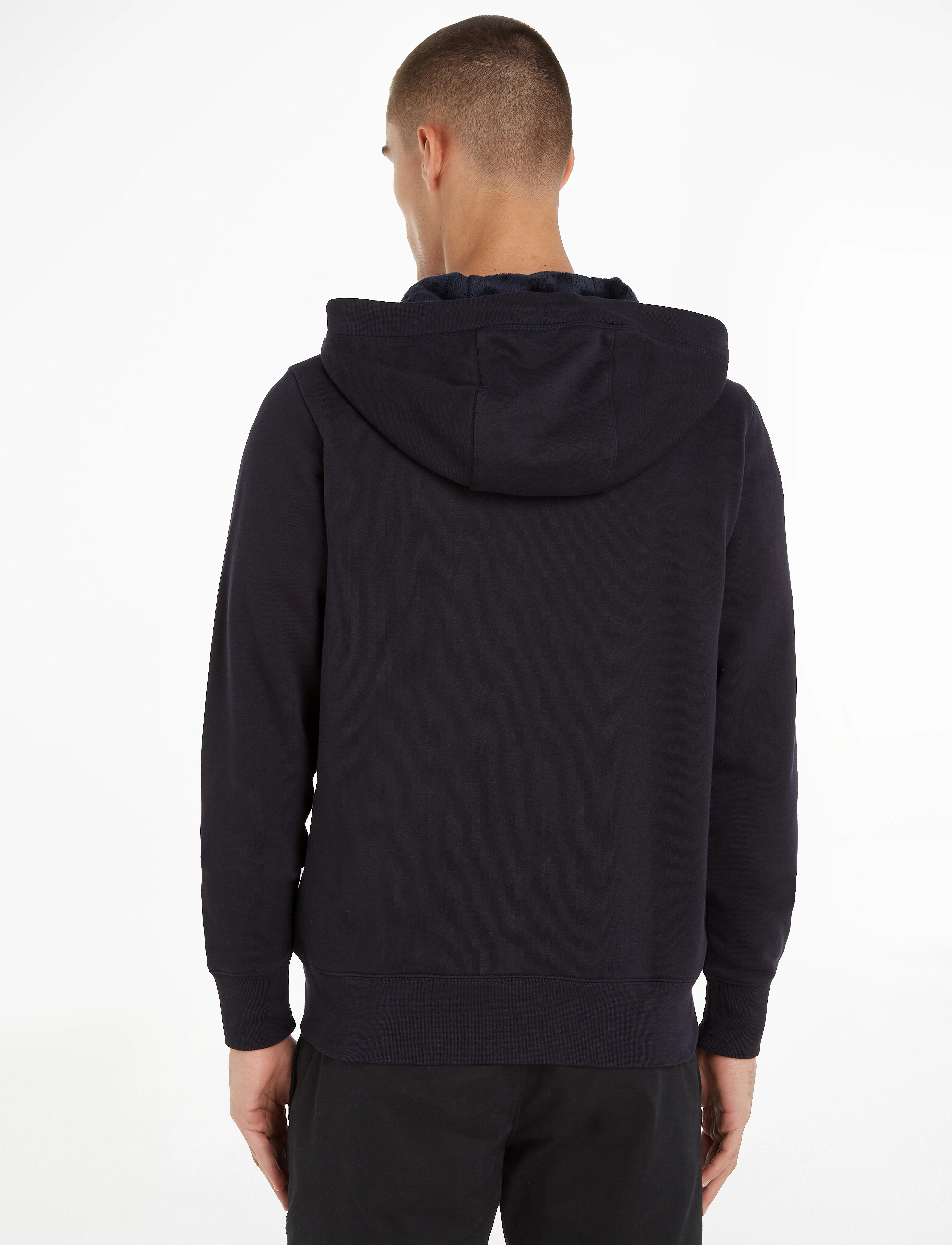 Tommy Hilfiger - TOMMY LOGO FUR LINED HOODY - desert sky - 3