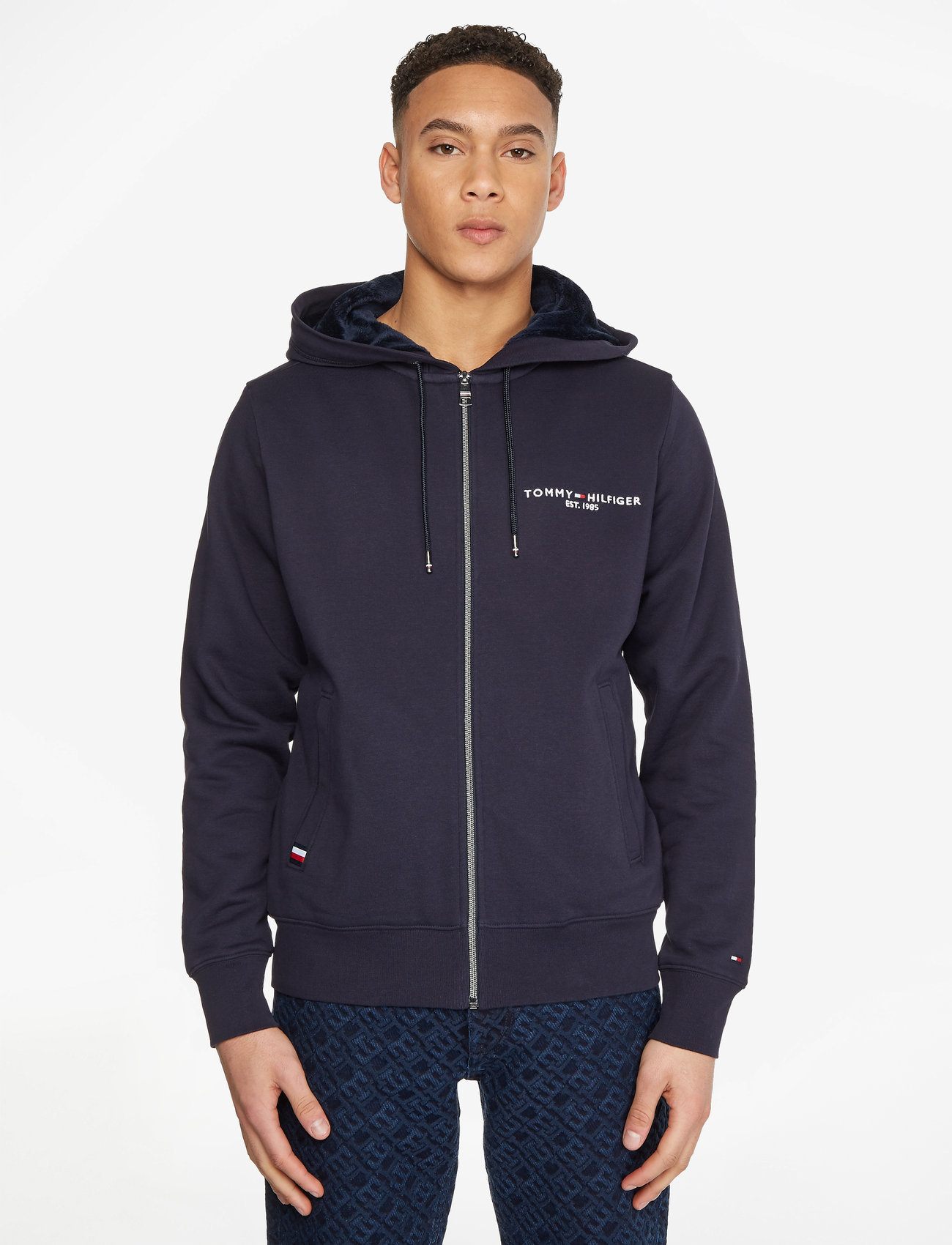 Tommy Hilfiger Tommy Logo Fur Lined Hoody – hoodies – shop