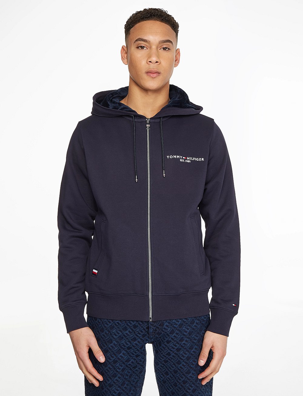 Tommy Hilfiger Tommy Logo Fur Lined Hoody – hoodies – shop Tommy Hilfiger Tommy Logo Fur Lined Hoody – hoodies – shop