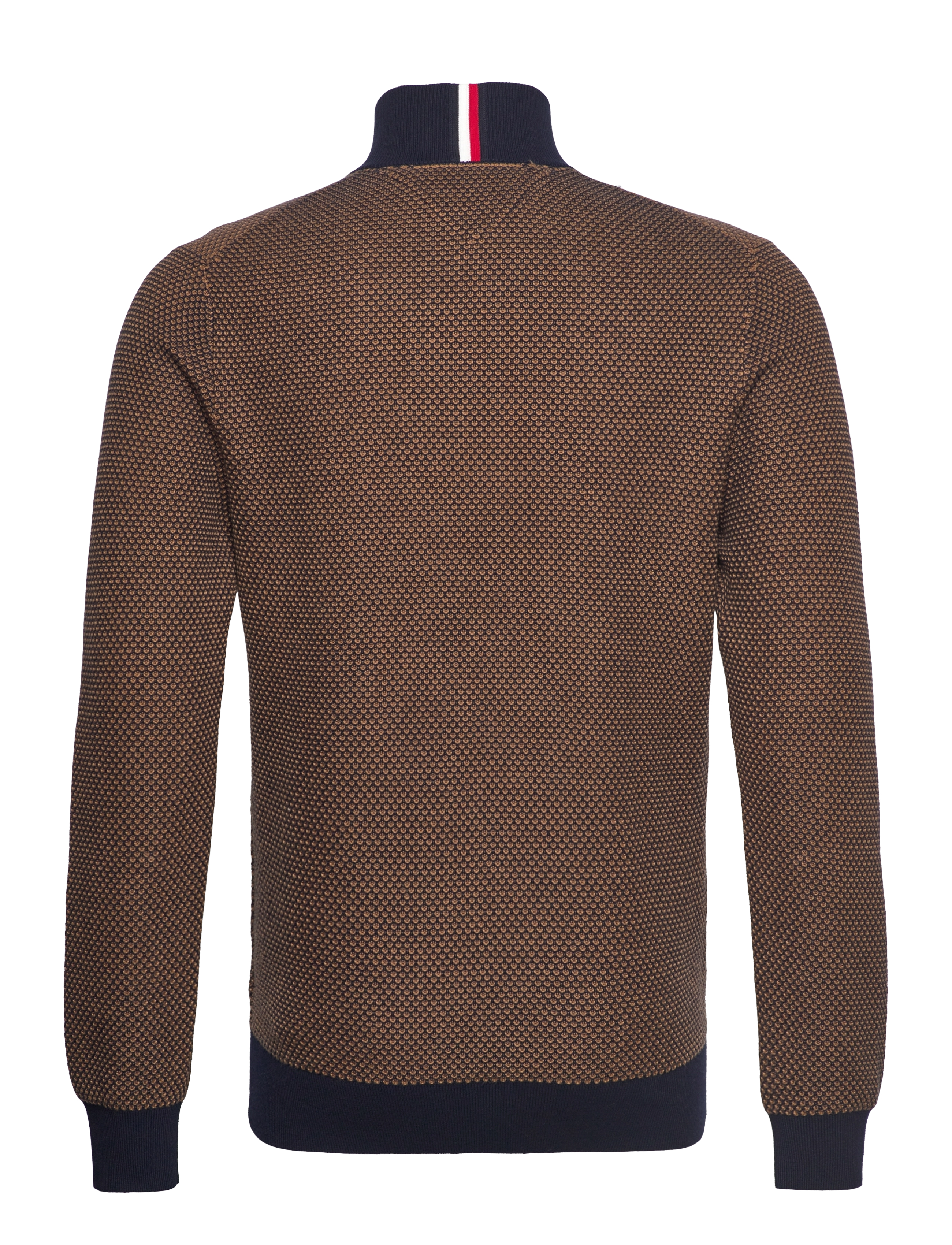 Tommy Hilfiger - 2-TONE ZIP MOCK - desert sky / desert khaki - 1