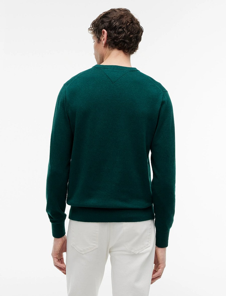 Tommy Hilfiger - PIMA ORG CTN CASHMERE CREW NECK - rundhals - ornamental green heather - 3