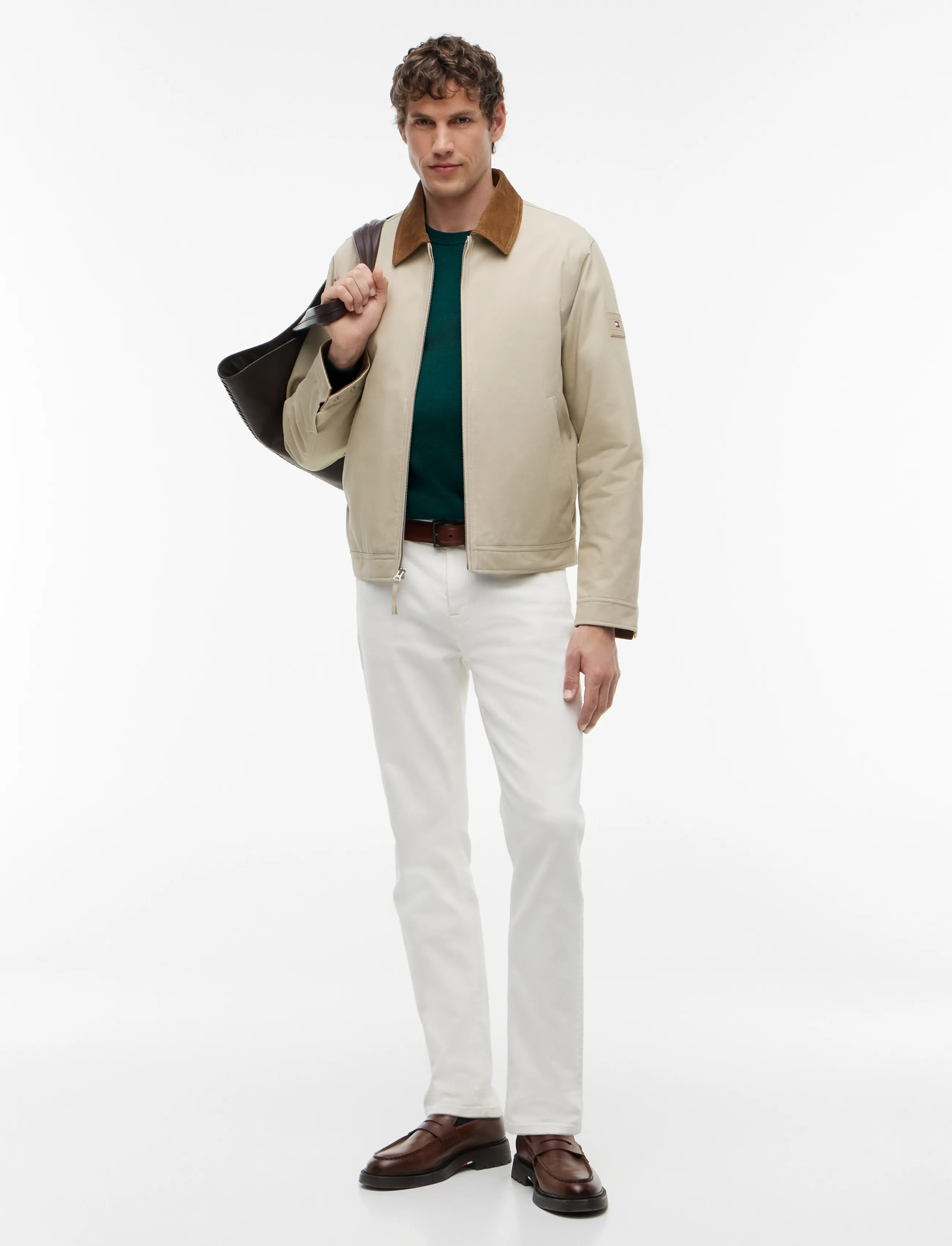 Tommy Hilfiger - PIMA ORG CTN CASHMERE CREW NECK - rundhals - ornamental green heather - 5
