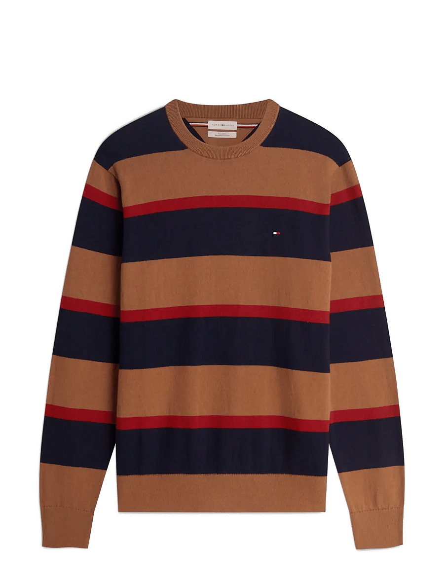 Tommy Hilfiger - PIMA ORG CTN CASHMERE CREW NECK - rundhals - navy blue regatta timeless tawny - 1