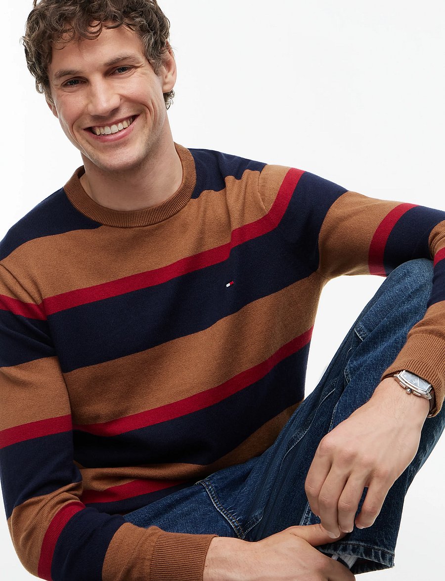 Tommy Hilfiger - PIMA ORG CTN CASHMERE CREW NECK - rundhals - navy blue regatta timeless tawny - 3