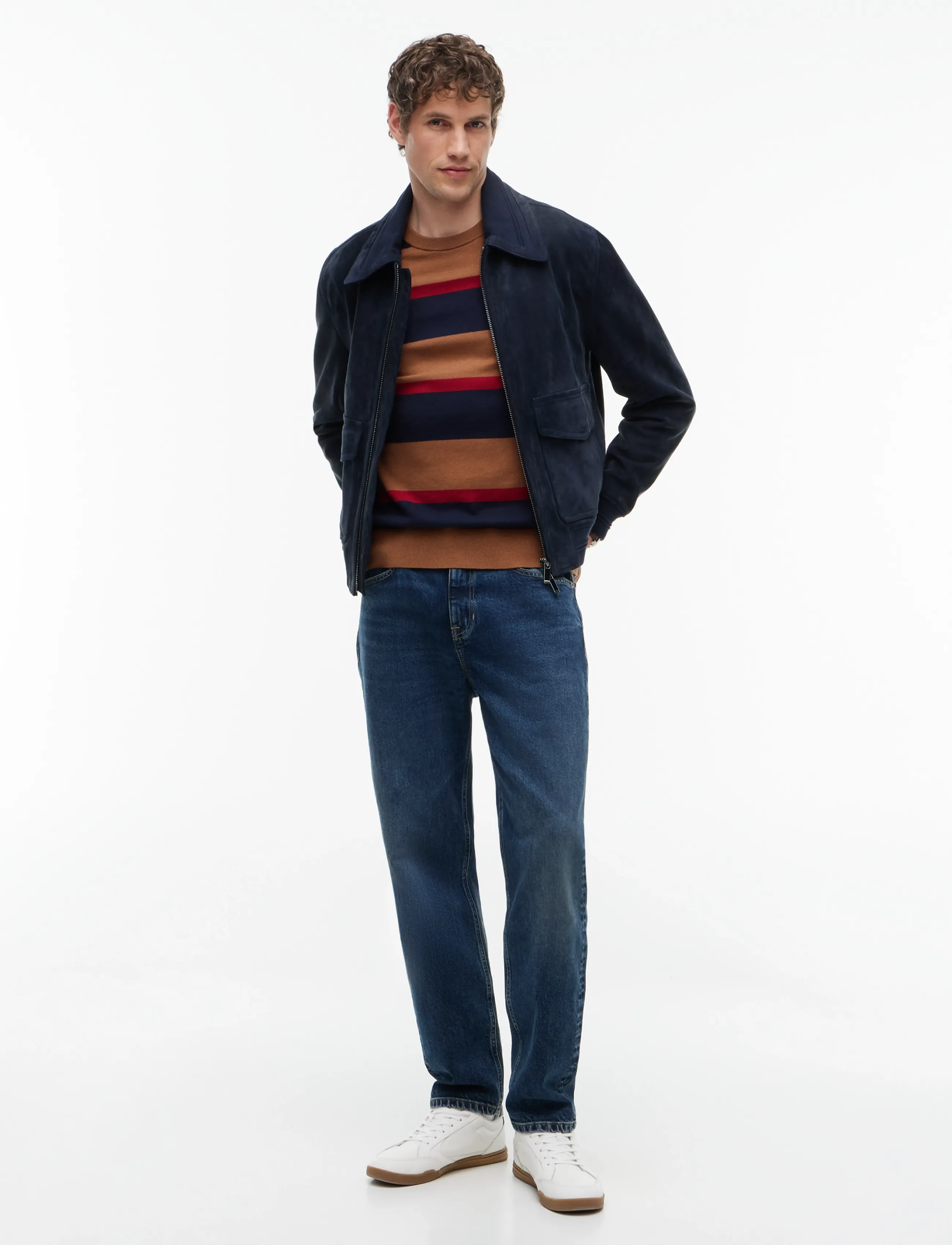 Tommy Hilfiger - PIMA ORG CTN CASHMERE CREW NECK - rundhals - navy blue regatta timeless tawny - 4